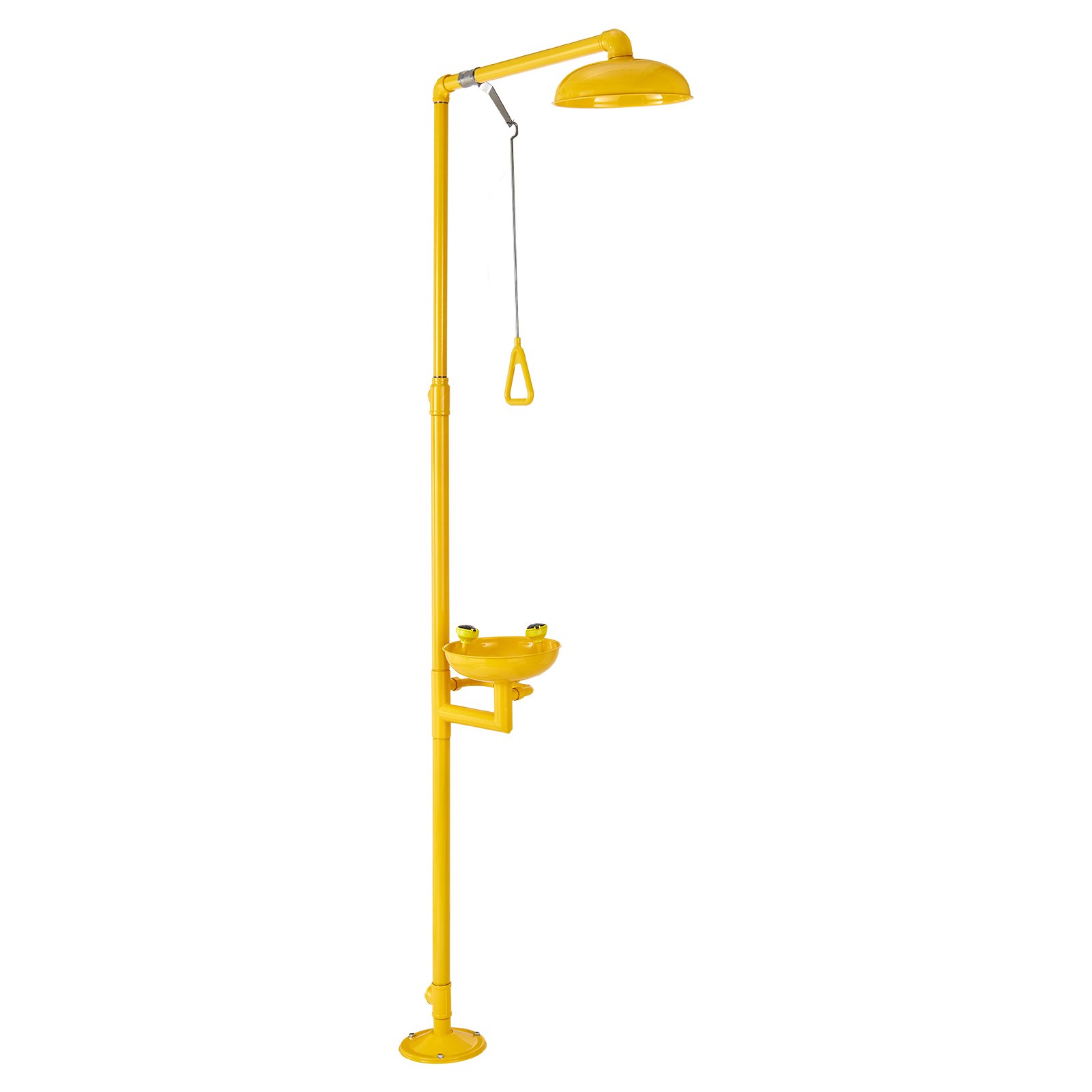 Emergency Shower Eye Wash Station Combination OSHA-Approved Eyewash Unit Yellow
