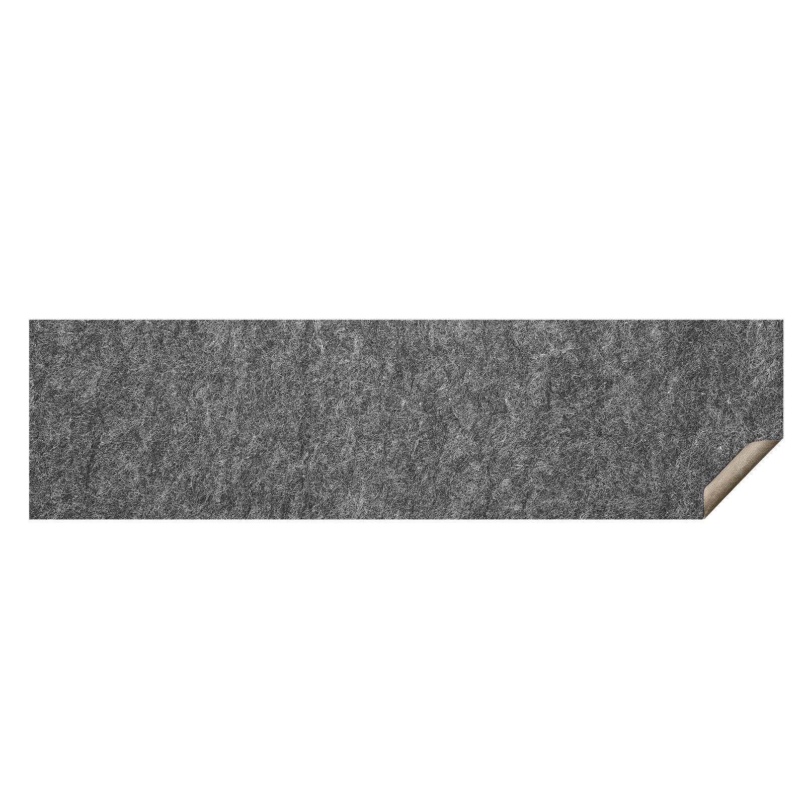 Slip-Resistant Rug Pad, Protective Cushioning Carpet Pad, 2'x8' (7.87' Actual) - 1/4"Thick - Dual Surface - Polyester Felt + Latex, 1-2㎡ Area Carpet Padding Rug Cushion Safe For All Floors, Grey