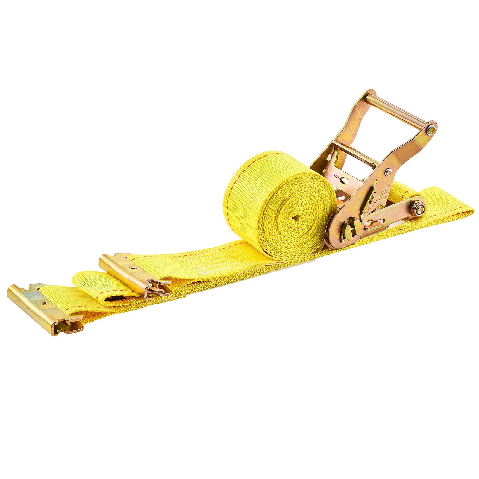 Ratchet Straps, 2 In X 15 Ft, 30 Pack E-Track Tie Down Straps, 4400 Lbs Break Strength & 1460 Lbs Rated Load, Tie Down Ratcheting For Moving, Trailers, Motorcycles, Kayaks, Car Roof, Yellow