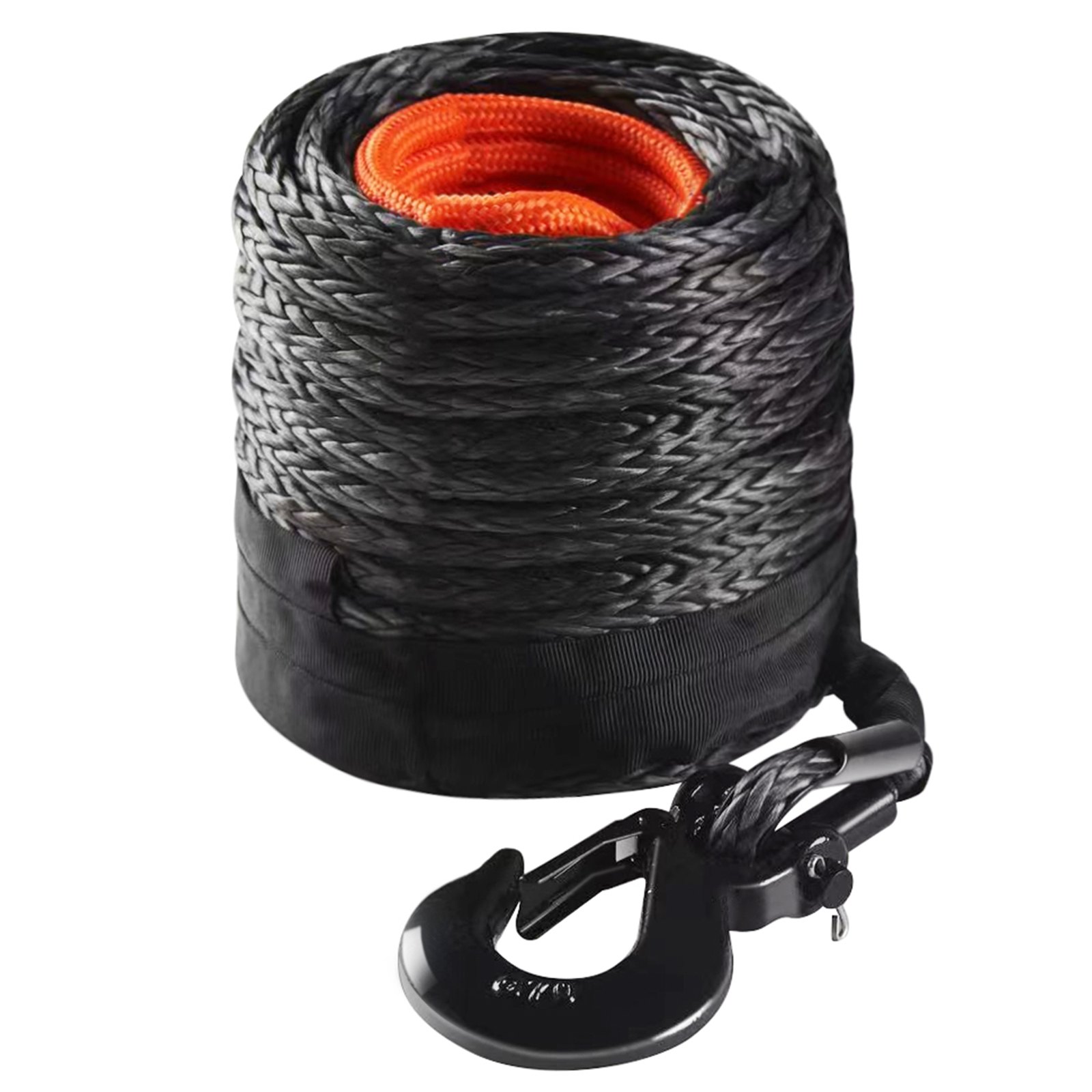 Cuerda sintética para cabrestante, 1/2 pulgada x 92 pies, 32,000 libras.