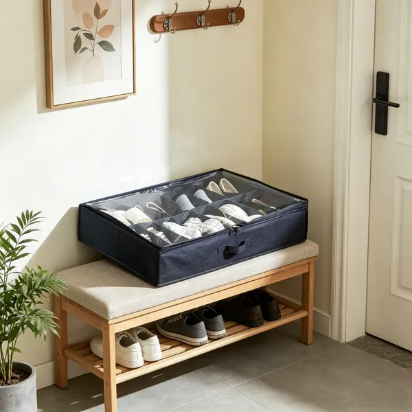 Shoe Storage Cabine With 32 Compartments And Easy To Clean For Closet