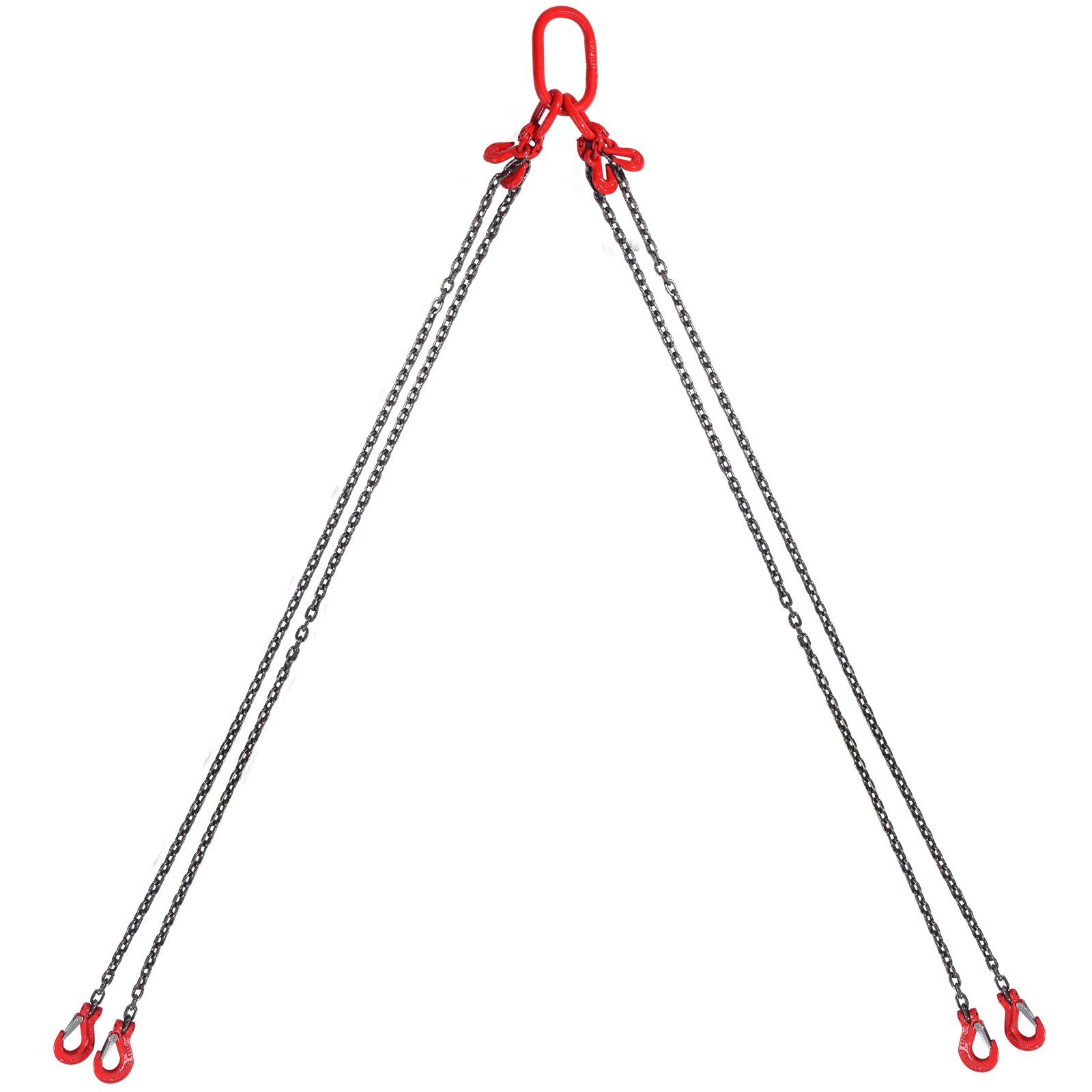 Chain Sling 4 Legs G80 Lifting Chain With Grab Hooks 6600 Lbs