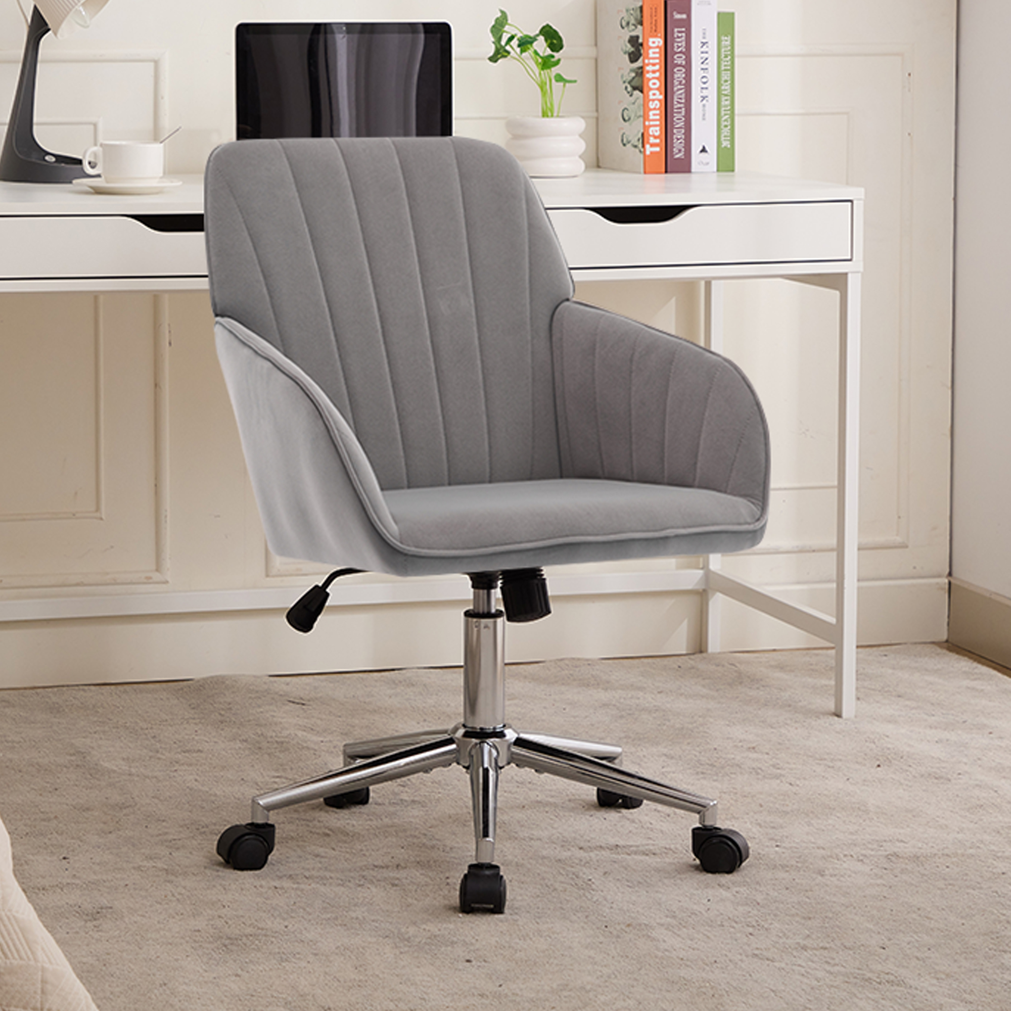 Silla de oficina TY ajustable, ergonómica y giratoria, cómoda para largas horas.