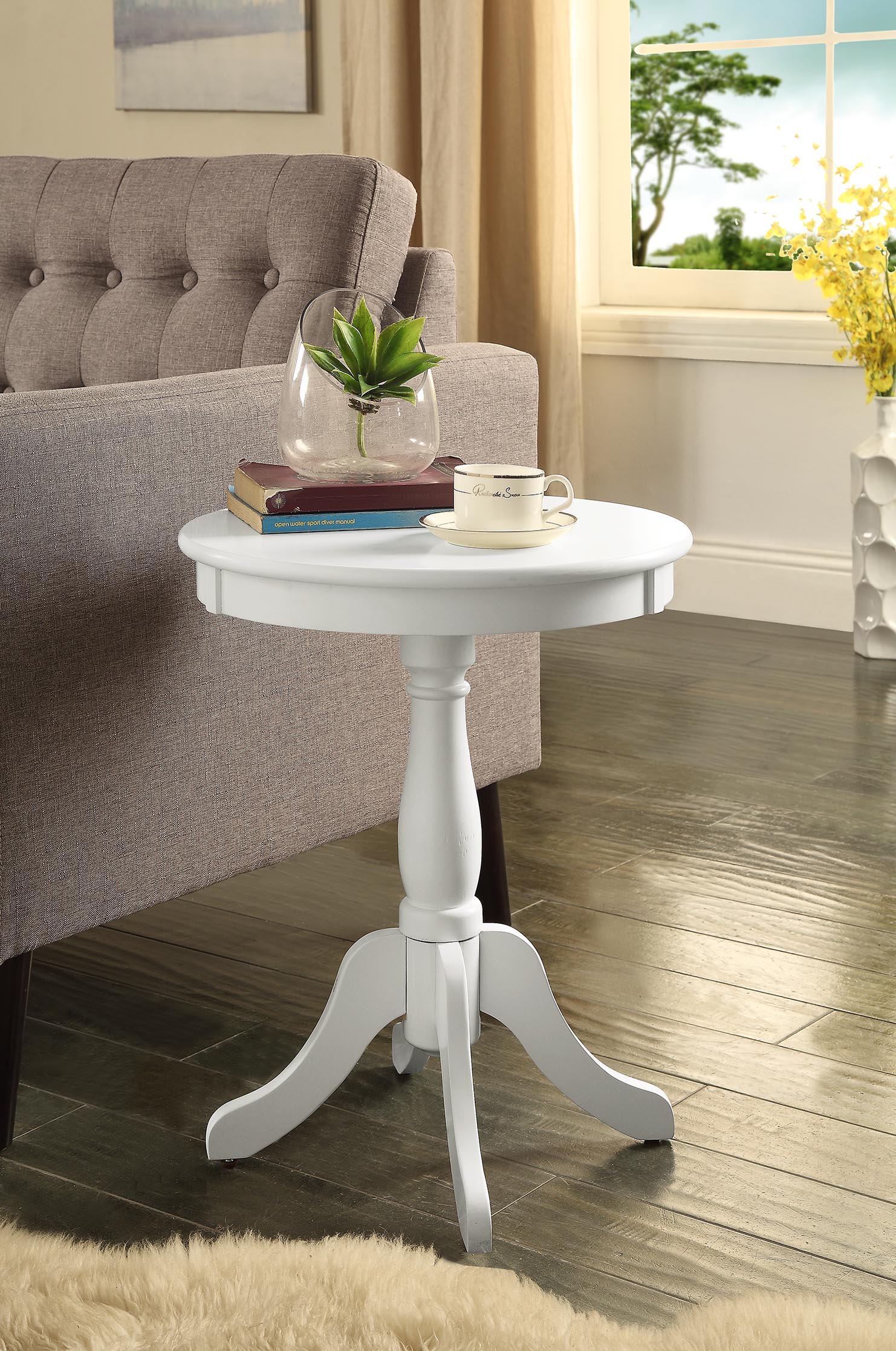 Mesa Auxiliar Alger con Acabado Blanco
