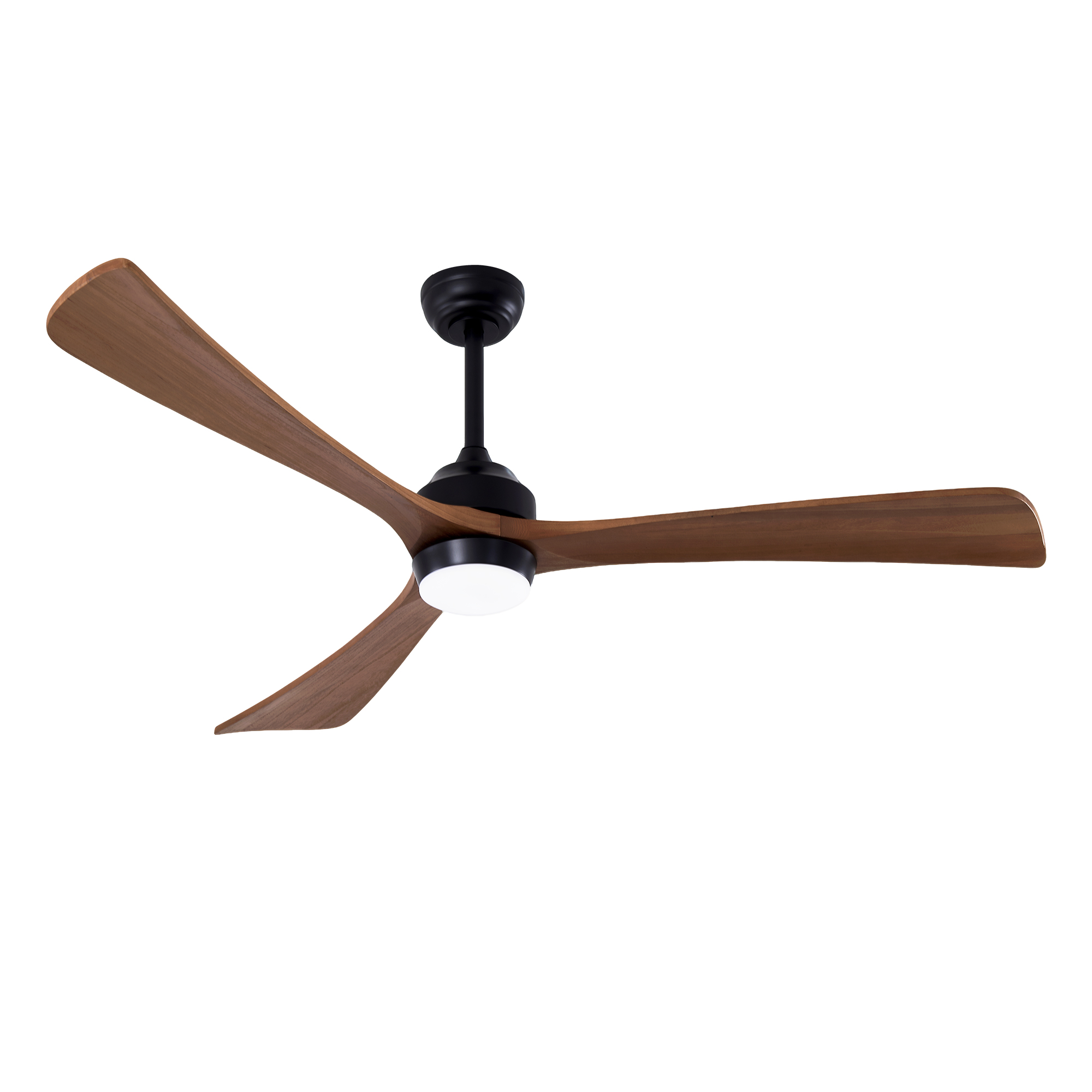 62  3PCS  Solid Wood Blades Ceiling Fan With Lights Remote Control,Quiet DC Motor 3 Blade Ceiling Fans 6 Speed Levels,Reversible Ceiling Fan,for Patio Living Room, Bedroom, Office,Indoor. Matte Black