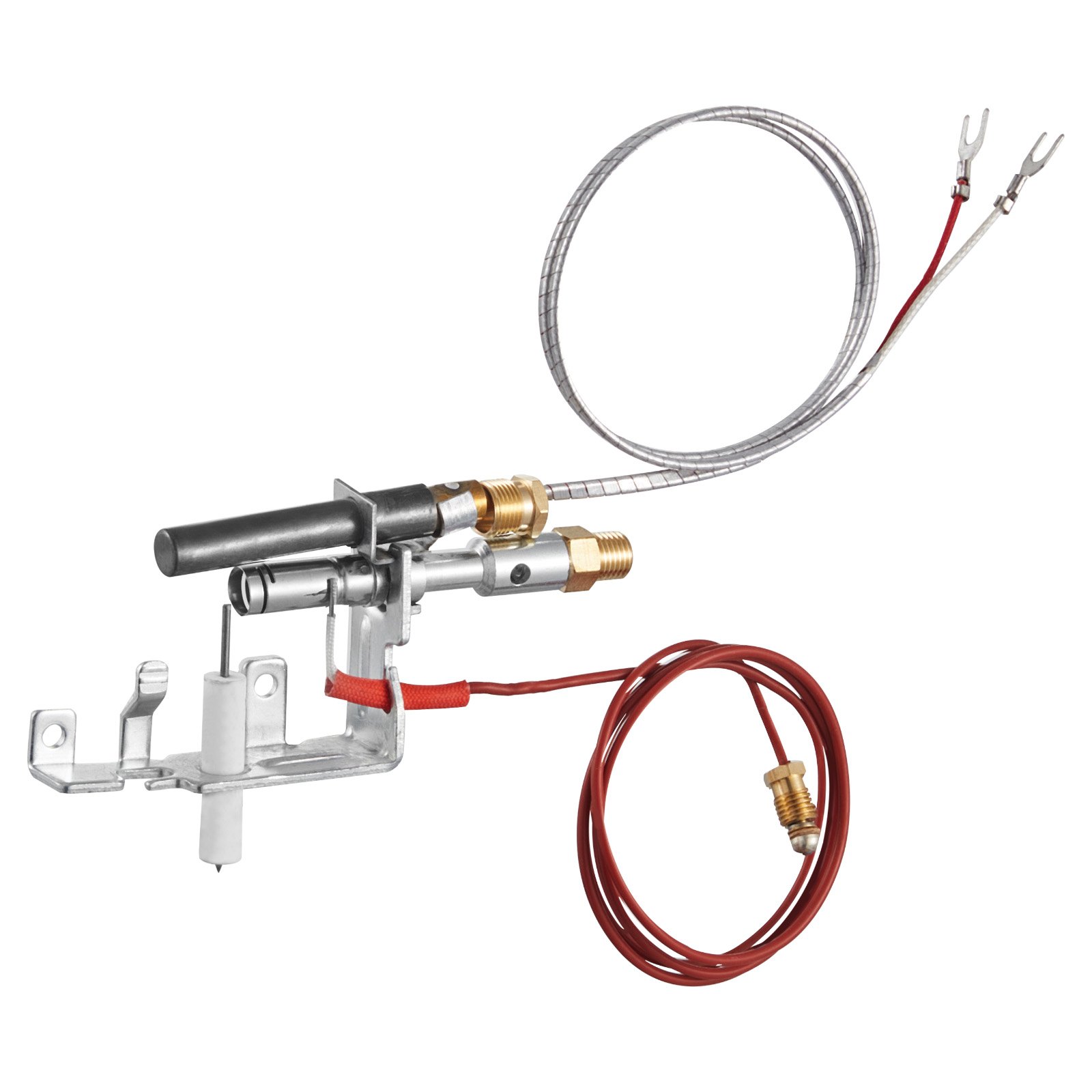 Gas Pilot Assembly, OE 14D0477, LPG8404, SRV14D0477 Fireplace Gas Pilot Assembly Kit, LPG Ignition Replacement, Compatible With Lexington Forge, Majestic, Martin, Monessen Models
