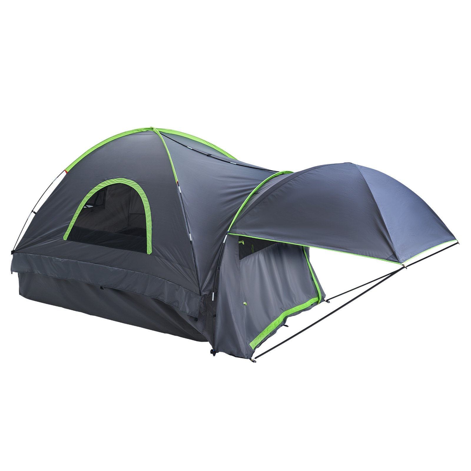 Pickup Truck Tent, Fits 5.0-5.2 Ft Truck Tents For Camping, Waterproof PU2000 Mm 2-3 Person Sleeping Truck Bed Tent, Sturdy Truck Bed Camper Shell With Expandable Awning, Rainfly, Storage Bag
