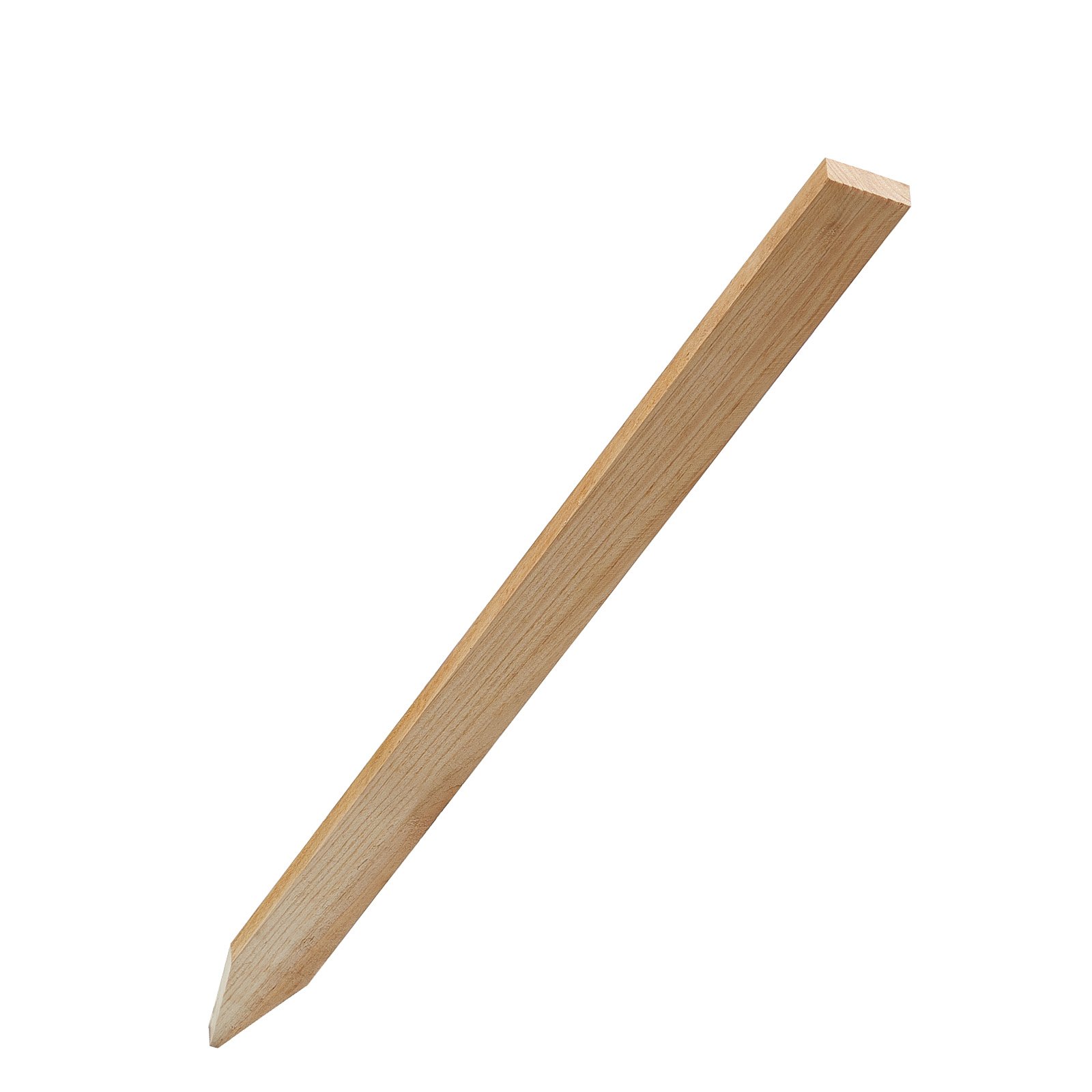 Estacas de madera para jardín, 25 piezas, 24x0.5x1.5 pulgadas, punta afilada.