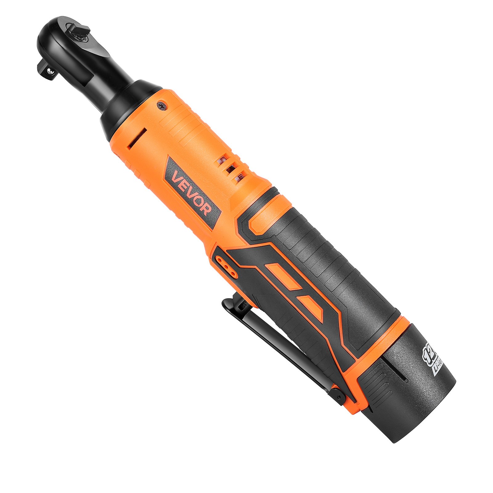 Cordless Ratchet Wrench, 3/8 Inch Drive, 240 RPM, Up To 33 Ft-lbs Of Torque, Battery Powered Electric Ratchet Wrench Set With Two 2.0Ah Batteries, Charger, Sockets, Adaptor And Extension Bar
