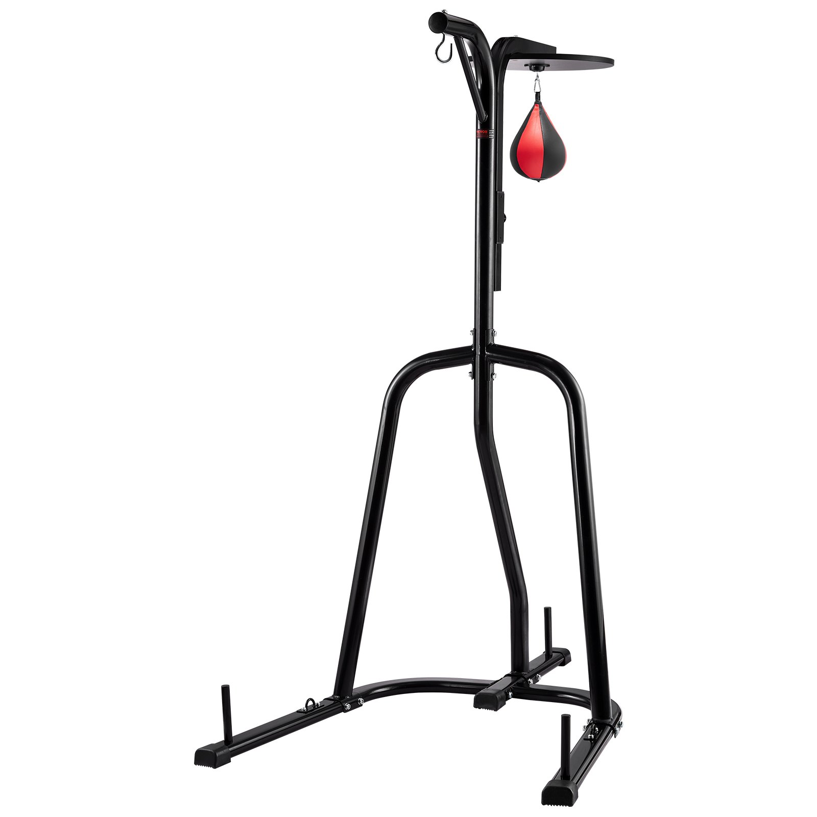 Soporte 2 en 1 para saco de boxeo, acero, altura ajustable, 140 libras, para gimnasio.