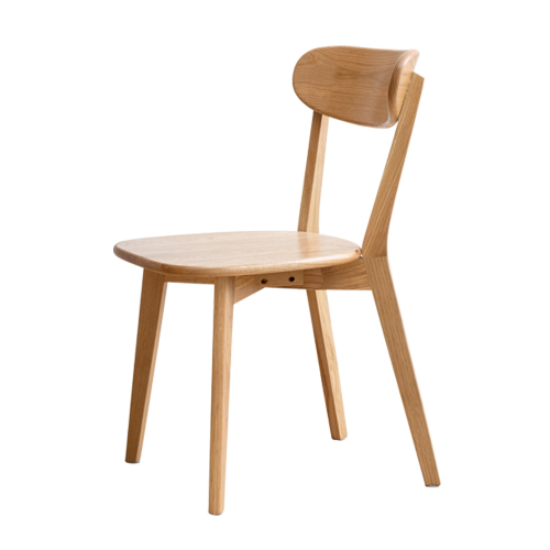 Silla de comedor de madera de roble natural, grado FAS, hecha en Norteamérica
