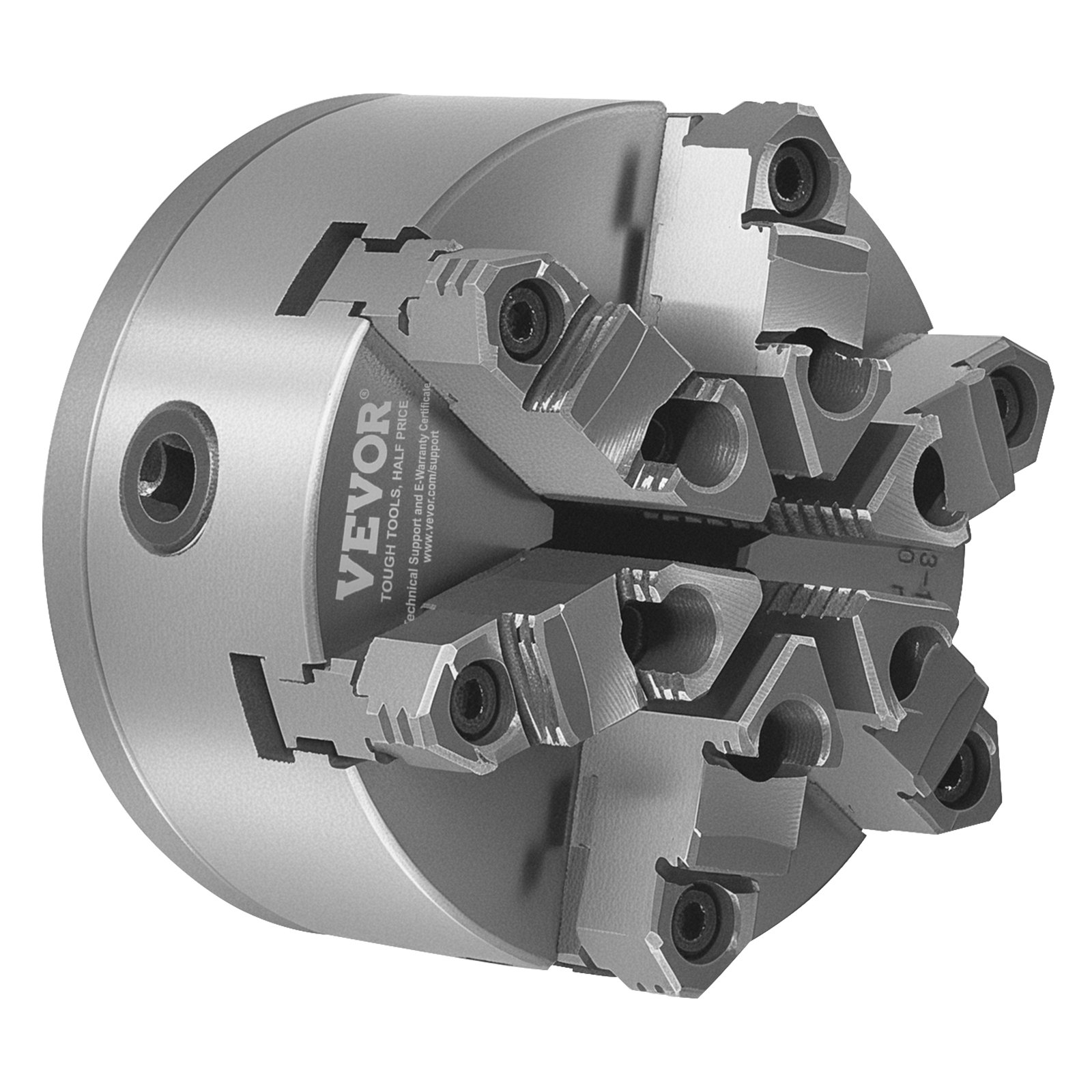 Mandril de torno autocentrante de 6 mordazas, 6 pulgadas (160 mm), material HT300.
