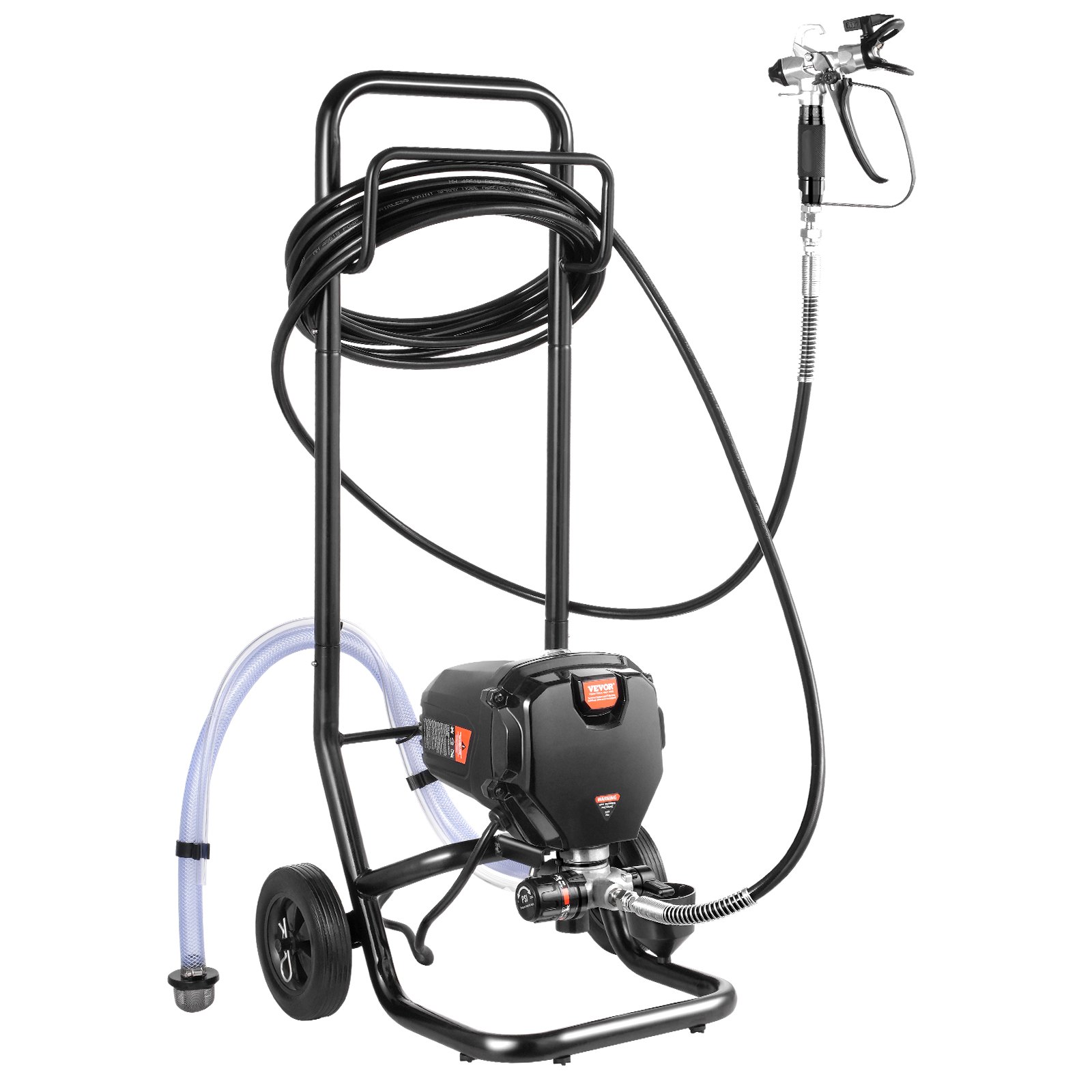 Pulverizador de pintura airless con soporte de 750 W y 3000 PSI