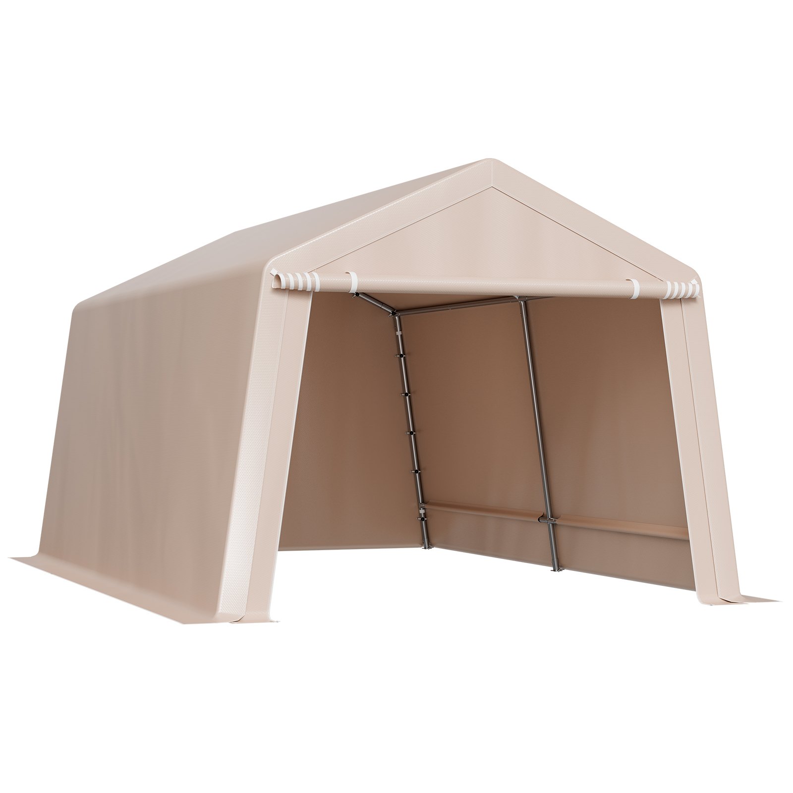 Refugio de almacenamiento exterior portátil 10x15 pies, carpa garaje impermeable.