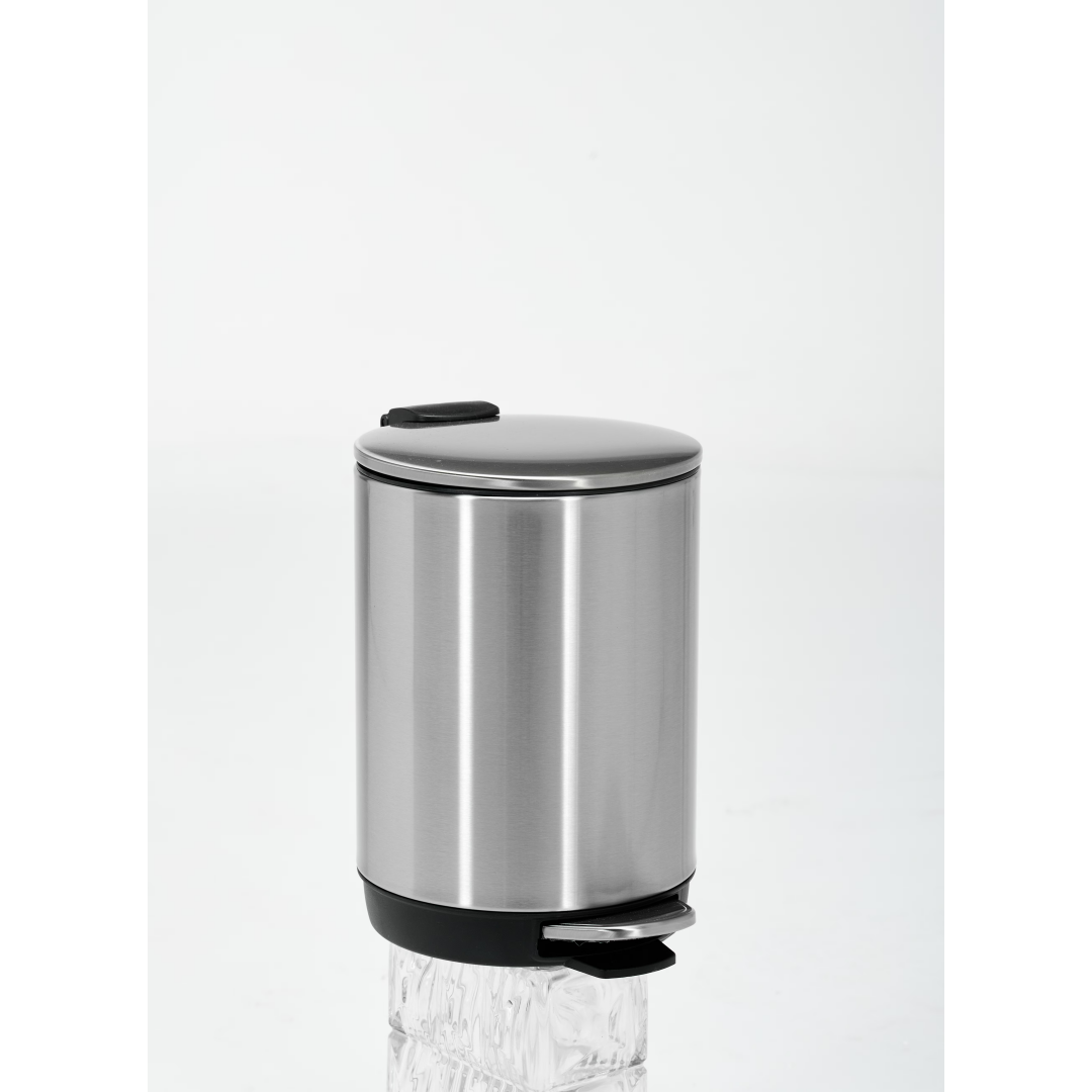 Bote de basura de cocina de acero inoxidable SSTC001-3L-B, de 3 litros, negro