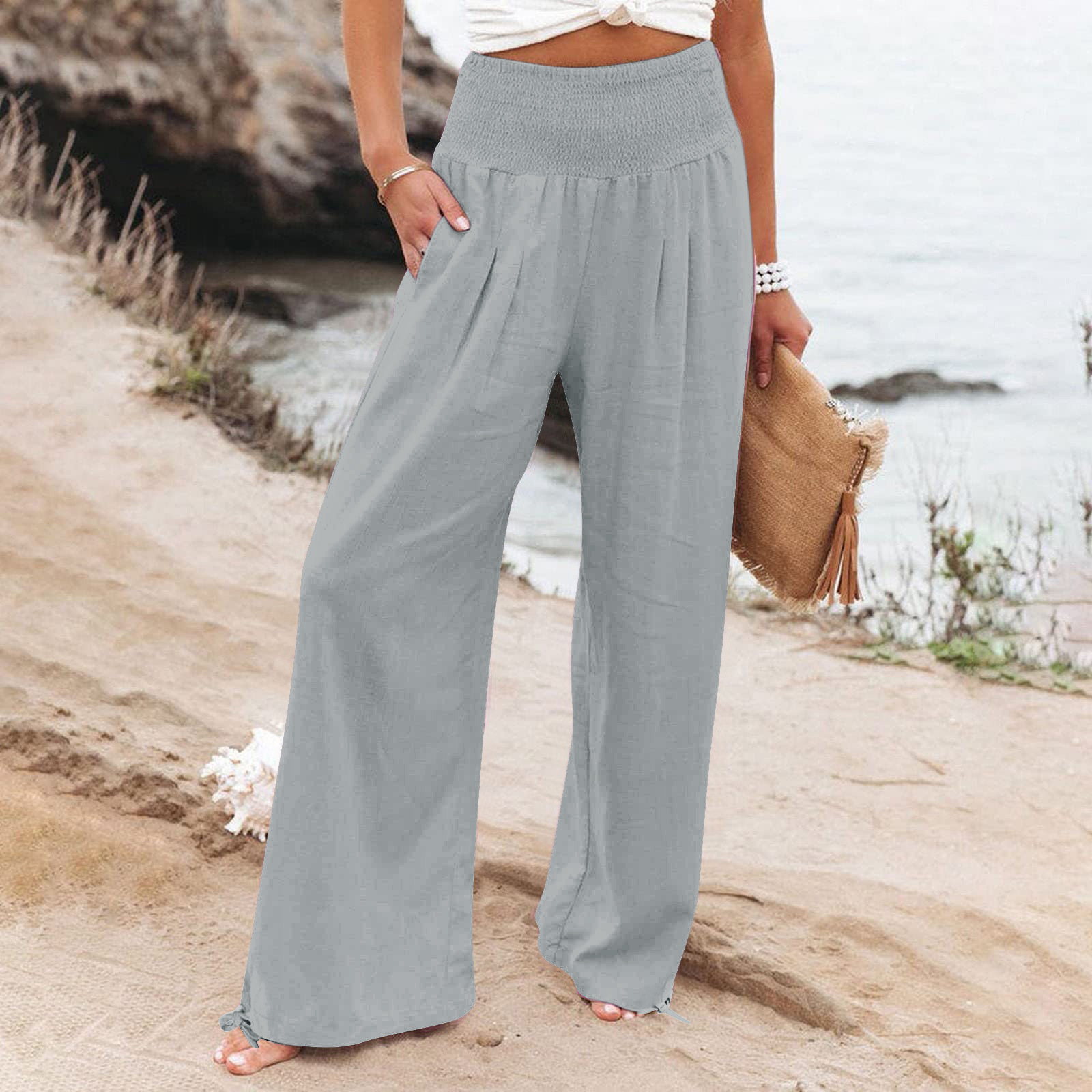 Pantalones con cordón