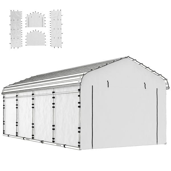 Panel lateral de repuesto para cochera