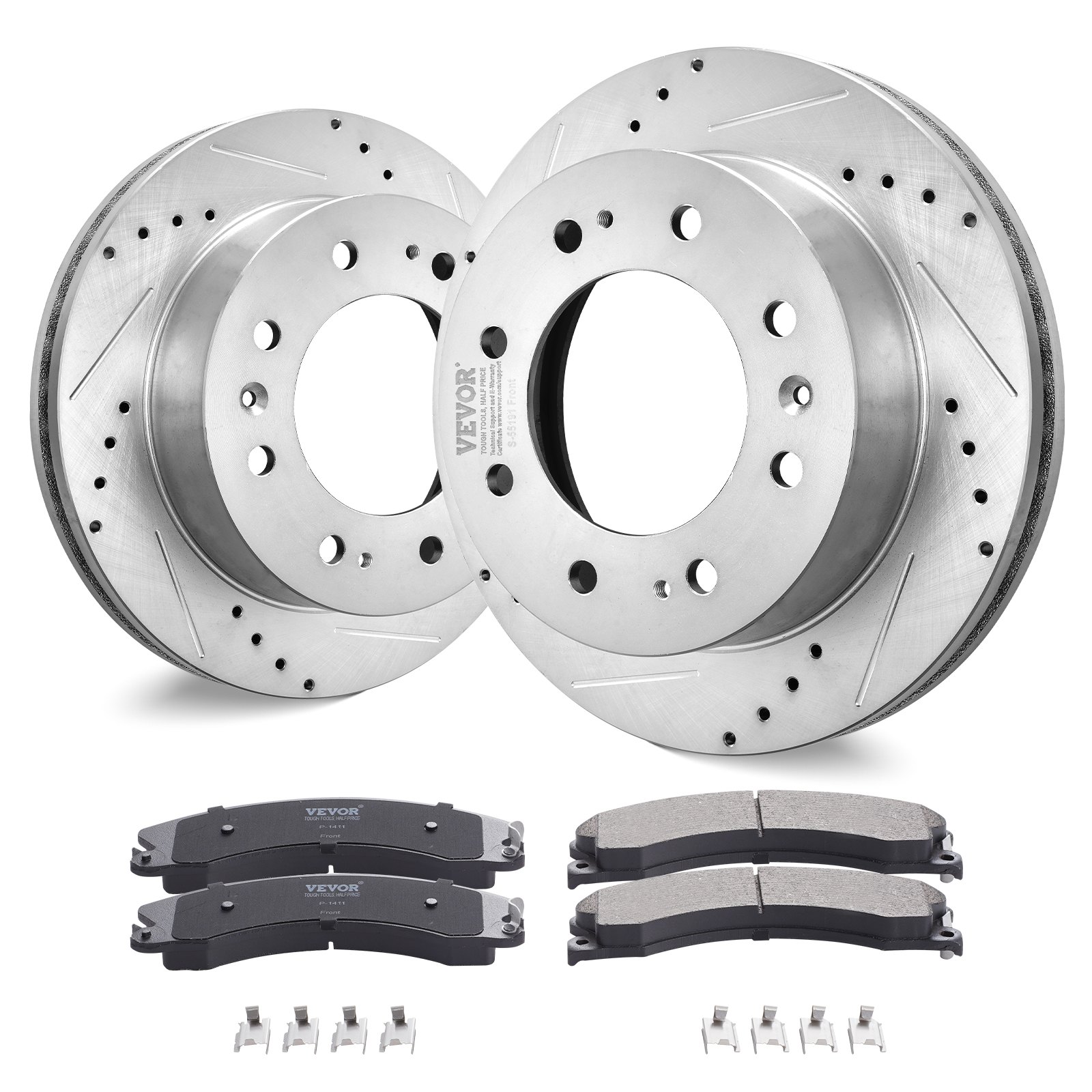 Kit de Frenos Delanteros para Chevy Silverado/GMC Sierra 2500/3500 HD, Rotores 14"