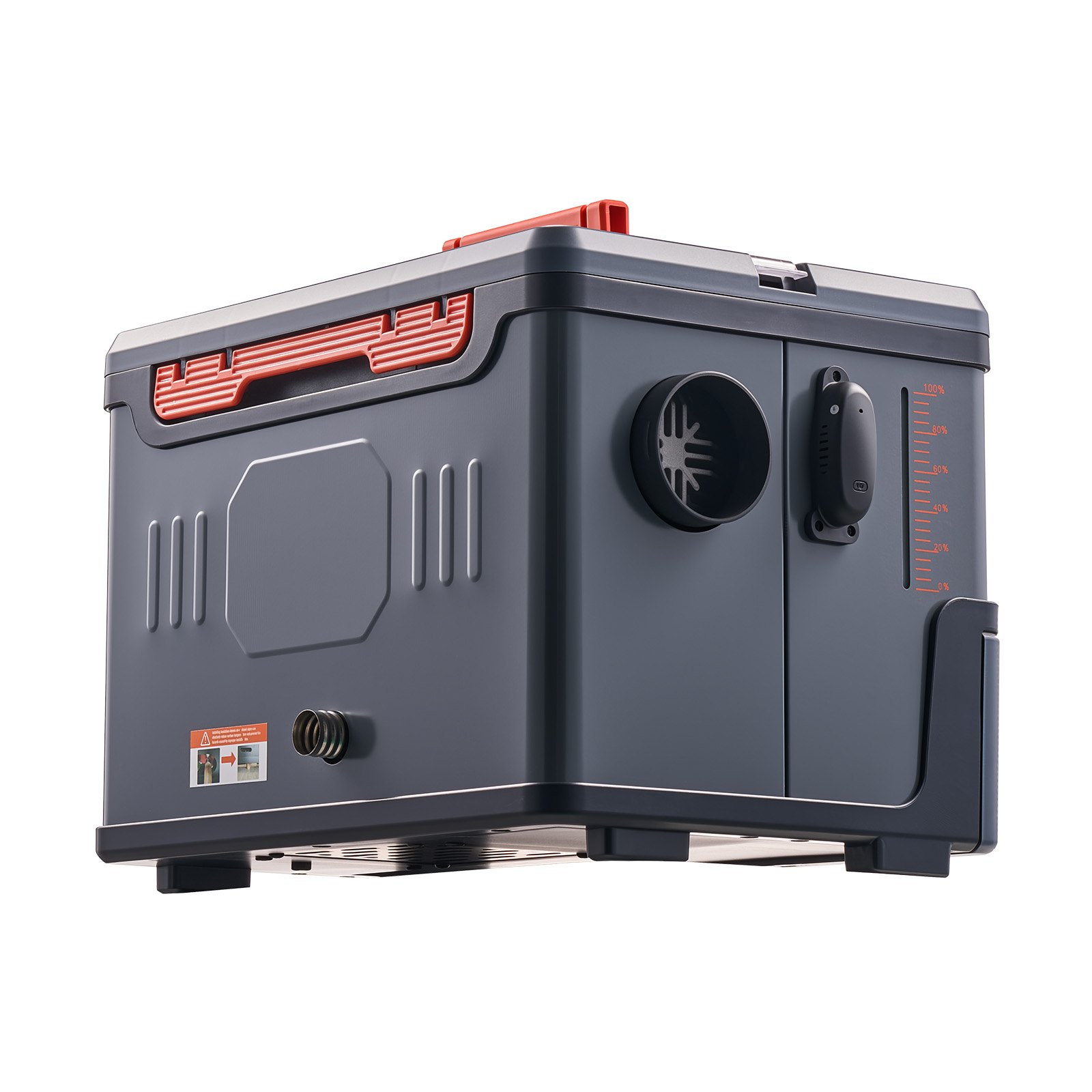 Calentador diésel portátil de 8 kW, 12V/24V CC, con control Bluetooth y 1.3 galones