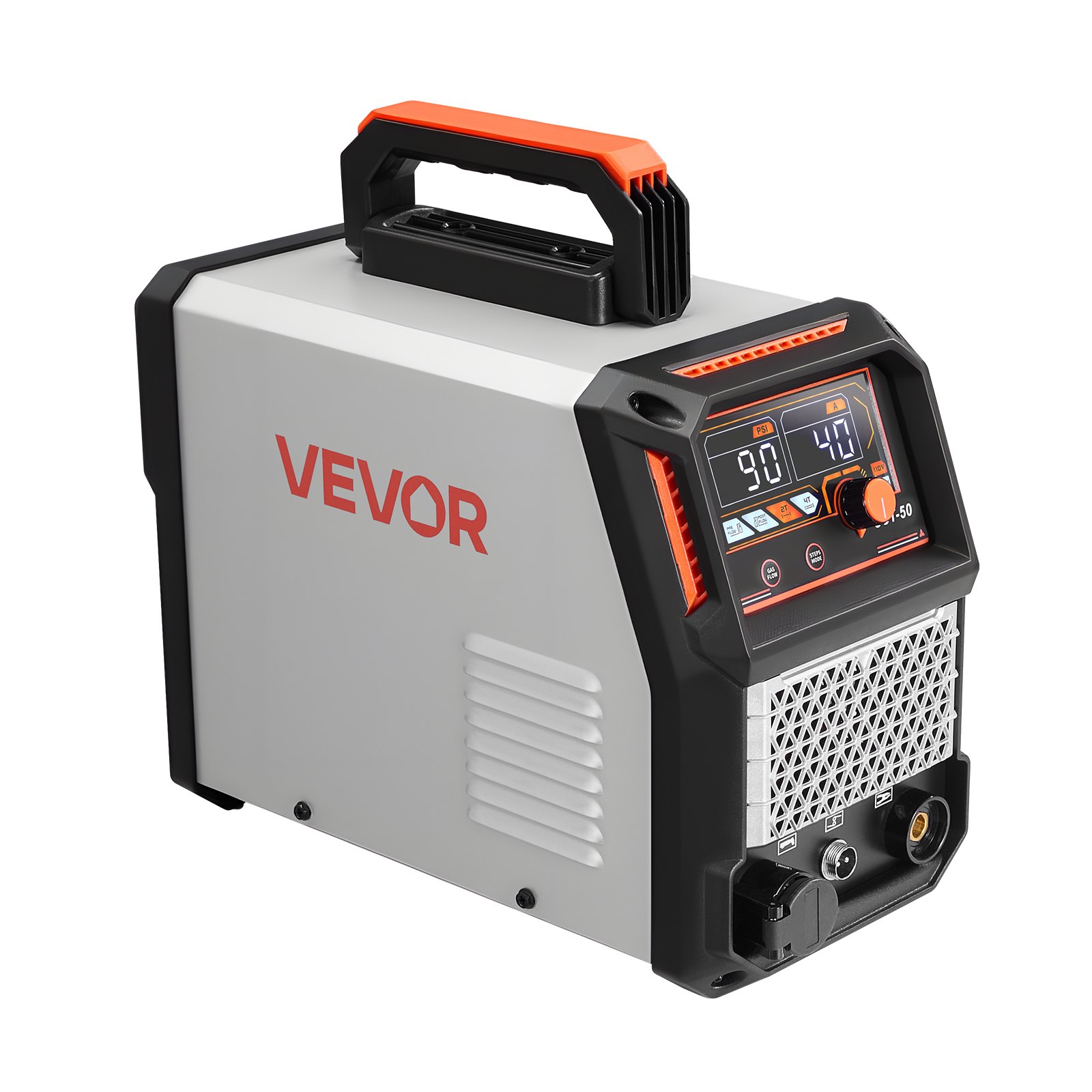 Plasma Cutter, 50A Plasma Cutting Machine, 110V/220V Dual Voltage Digital Display IGBT Inverter - With 2T/4T Function & Adjustable PA/PT Time For Home Repairs, Workshops