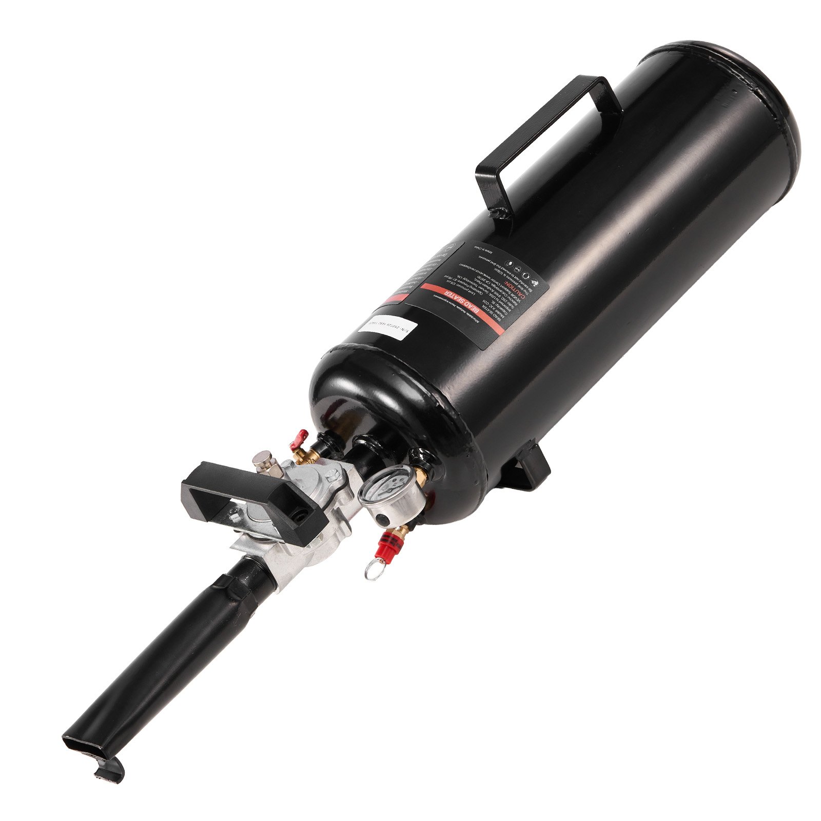 Asentador de talones de neumáticos portátil, 2.1 gal / 8 L, 87-116 PSI, inflador manual.