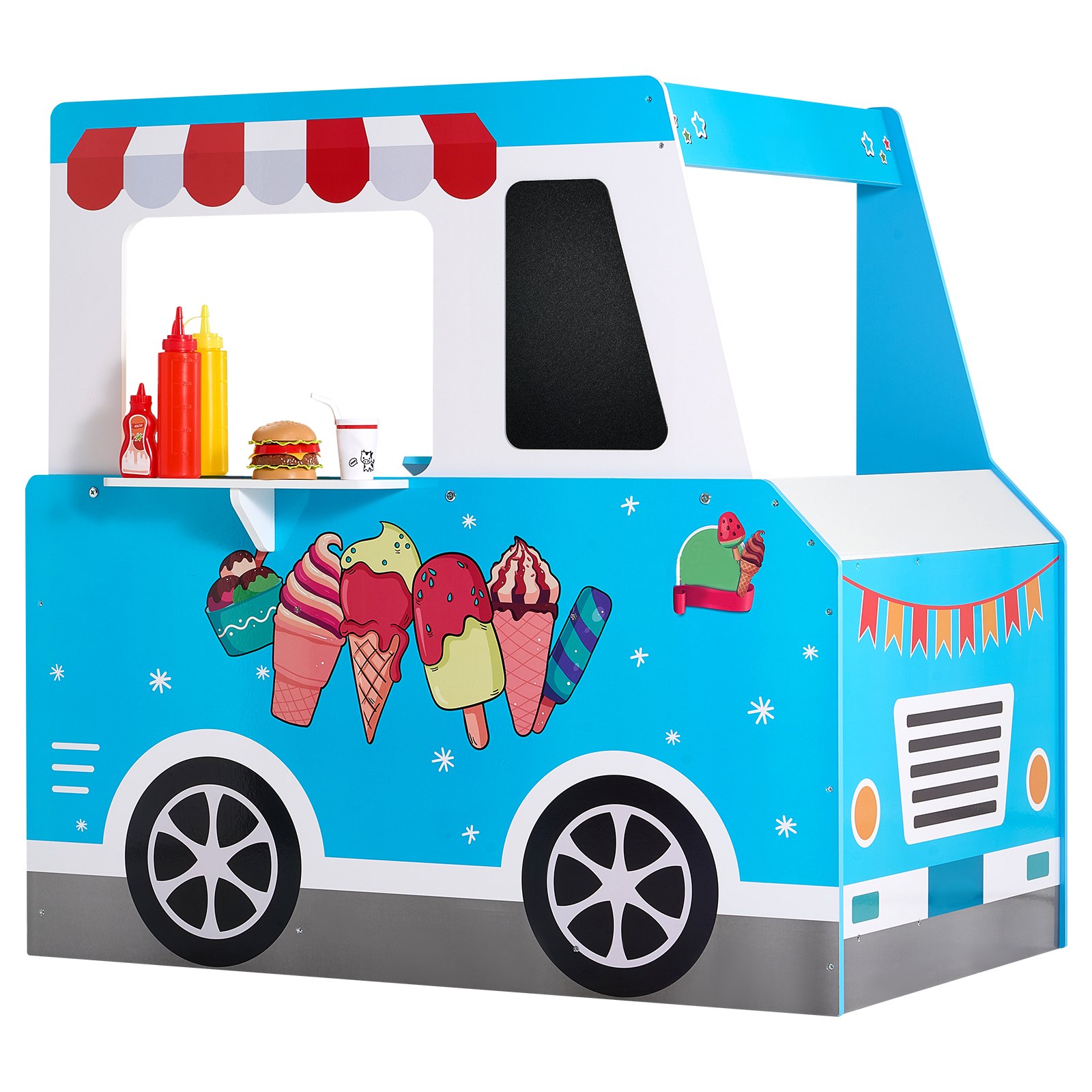 Set de Juego de Madera Camión de Helados para Niños de 3-7 Años