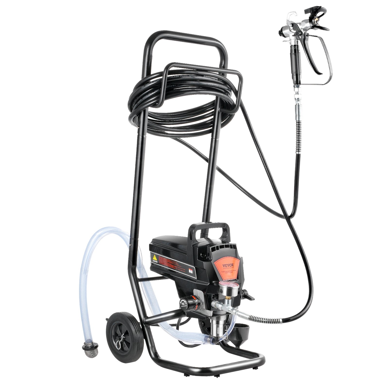 Pulverizador de pintura sin aire eléctrico 950W 3000PSI con carro