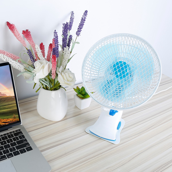 Ventilador de clip 3 en 1, silencioso, de escritorio, 2 velocidades, oscilación automática, seguro para bebé