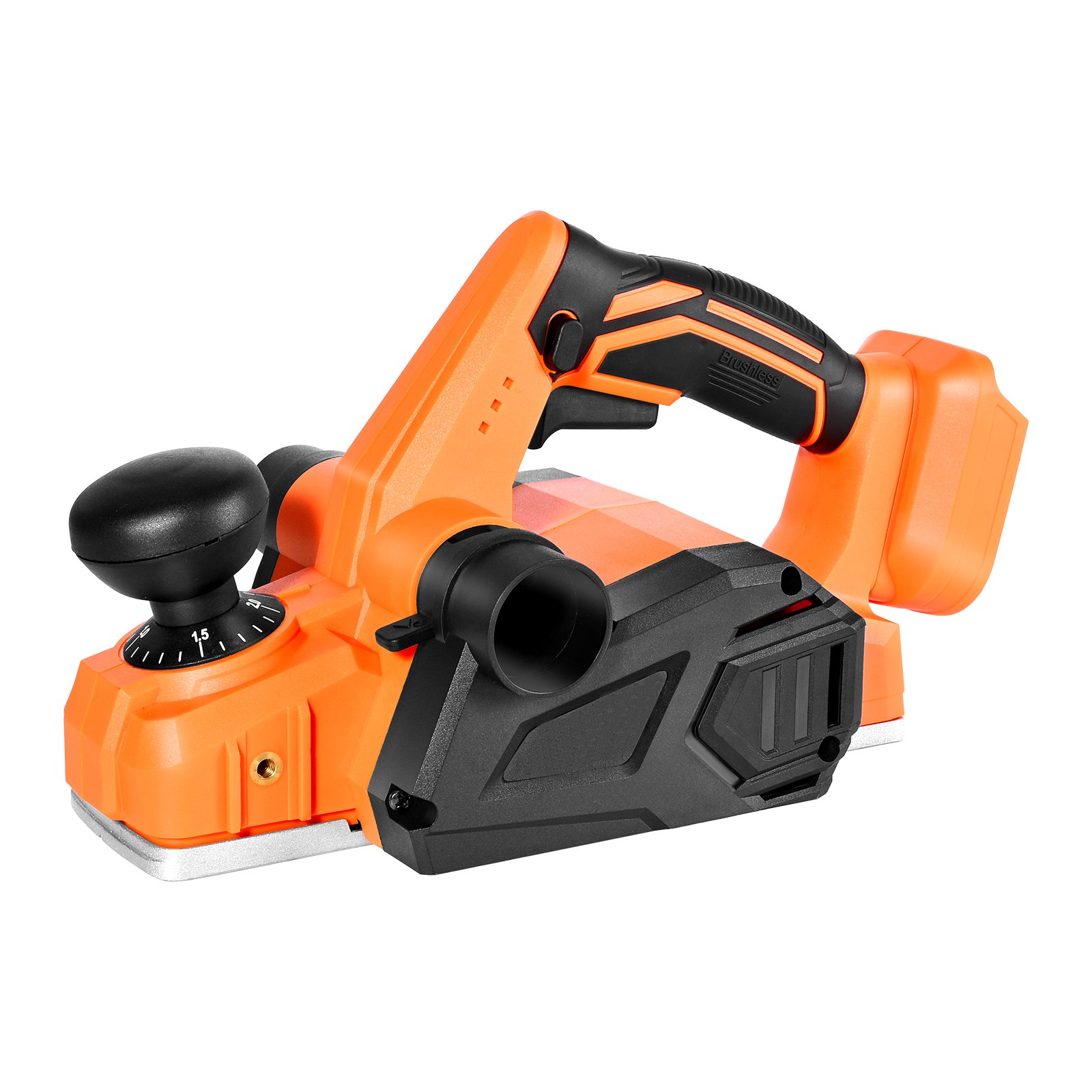 Cordless Handheld Planer, 3-1/4-Inch Cut Width, 15000 RPM Electric Hand Wood Planer With Brushless Motor, Adjustable Cut Depth For Woodworking, Compatible With 18V Battery (Bare Tool Only)