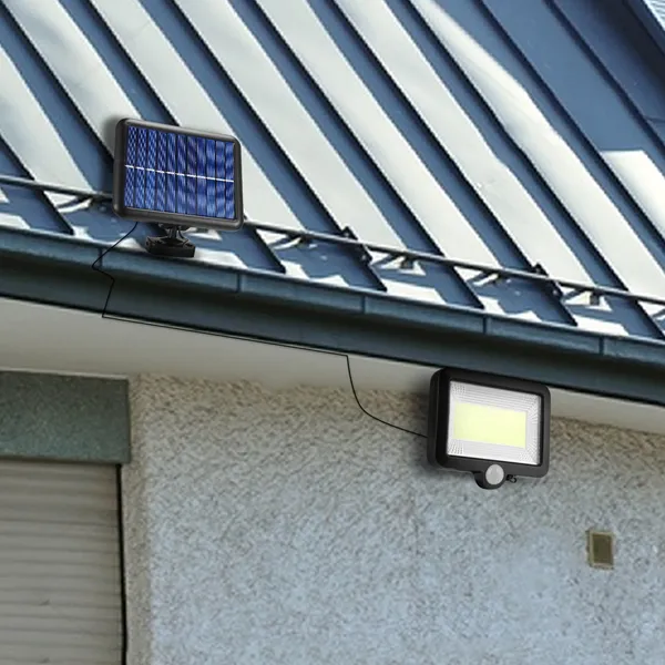 Lámpara Solar de Pared para Exterior con Sensor de Movimiento LED