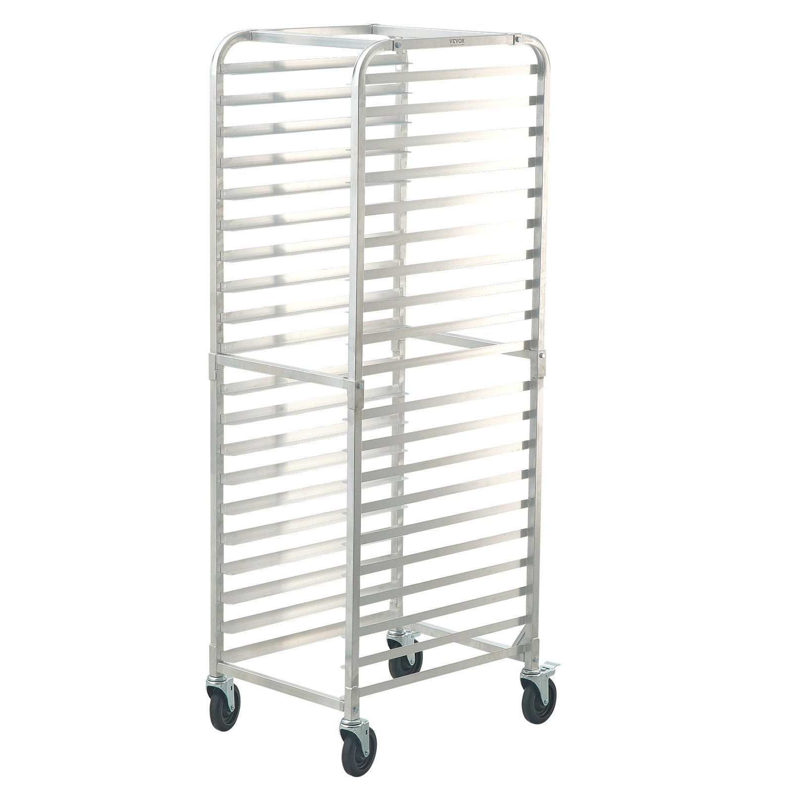 Bun Pan Rack, 20-Tier Commercial Bakery Racks With Brake Wheels, Aluminum Racking Trolley Storage For Half & Full Sheet, Speed Rack For Kitchen Home, Bread Baking Equipment, 26'L X 20.4'W X 70'H