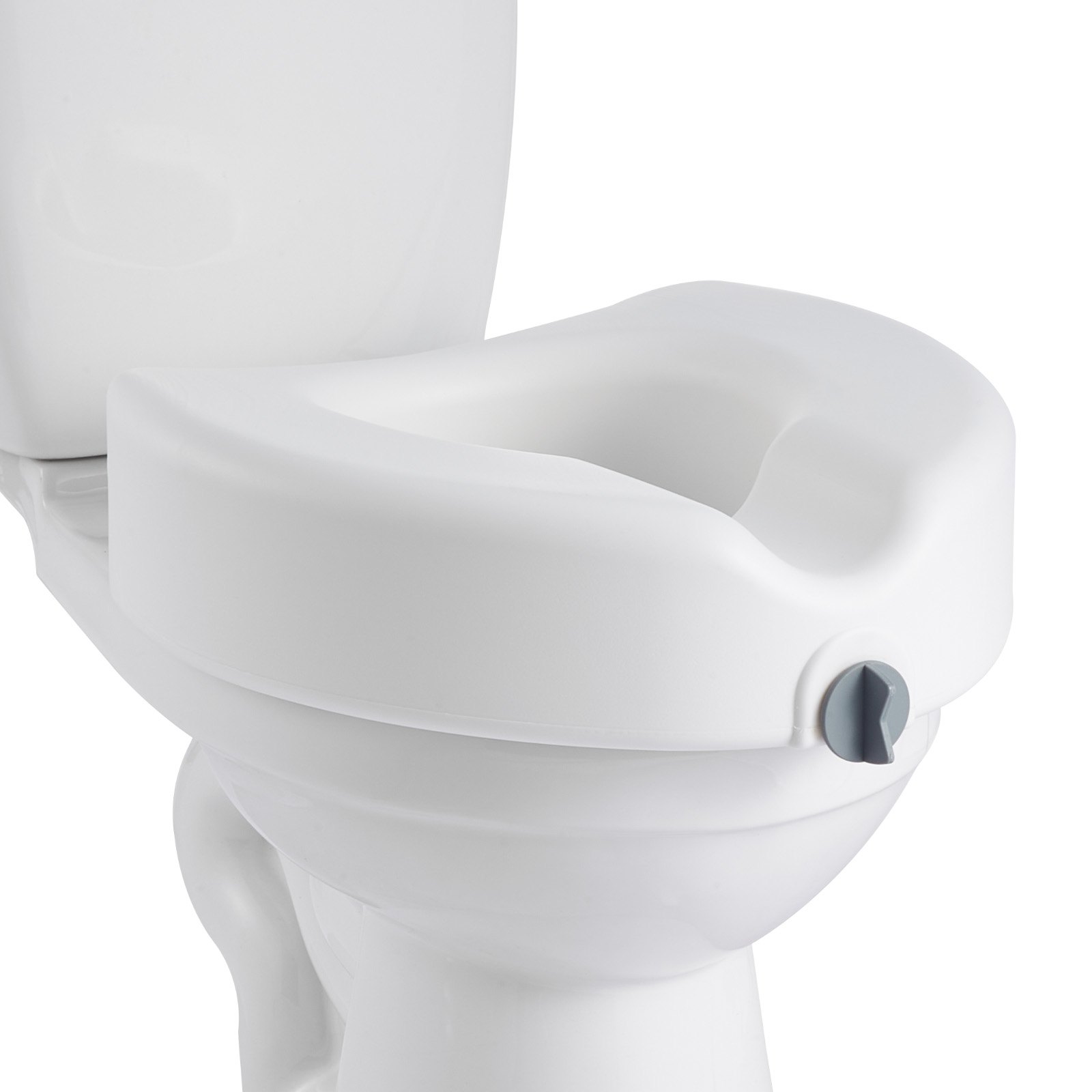 Asiento de inodoro elevado, 350 libras capacidad, 5 pulgadas de altura, para adultos
