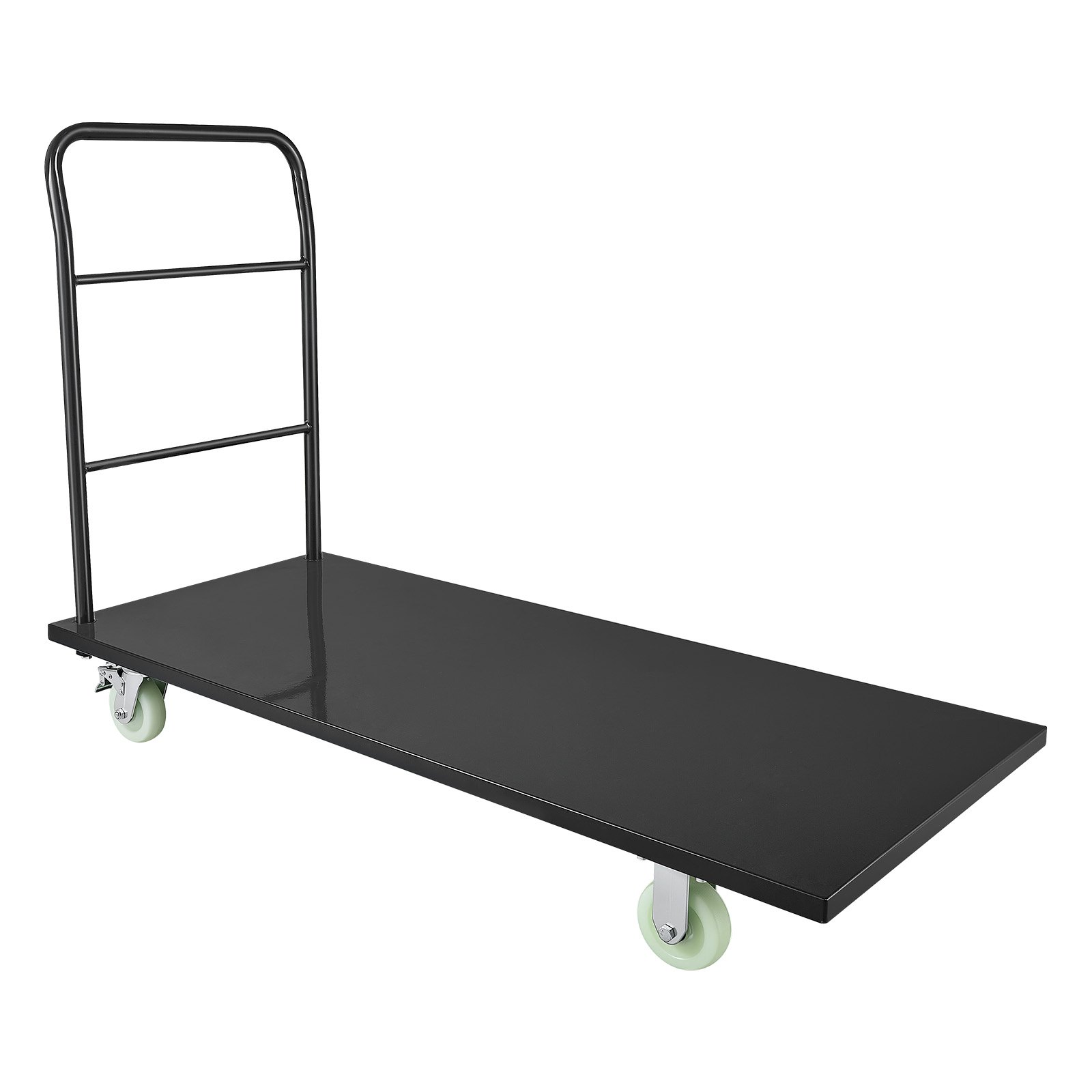 Carro de plataforma industrial, 2000 libras, ruedas giratorias, 60x27.6x42.9 in.