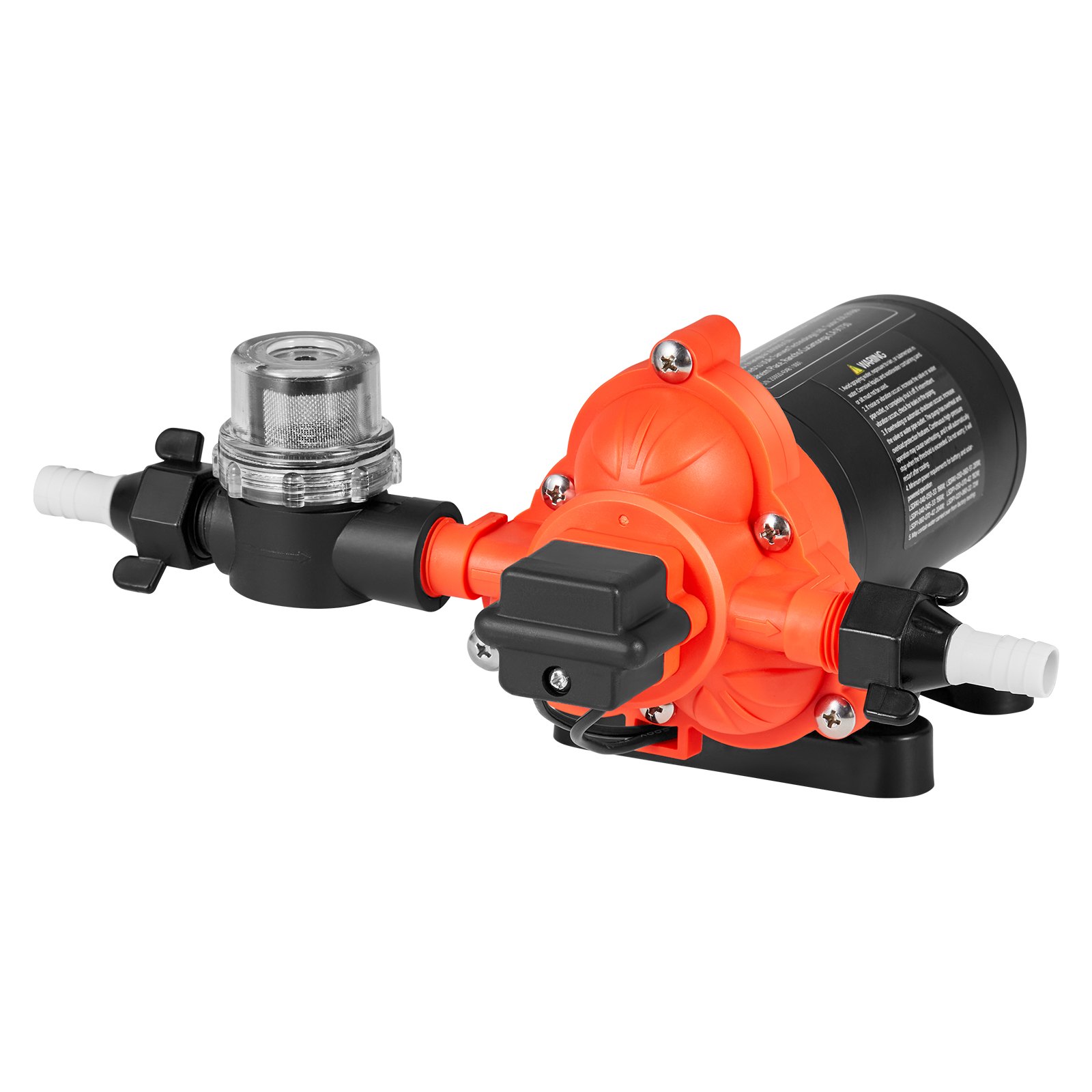 Water Pressure Pump, 110V AC 4 GPM, 3-Chamber On Demand Electric Diaphragm Water Transfer Pump, 45 PSI Max Pressure, Automatic Pressure Switch, For Home Kitchen Garden Irrigation Car Washing