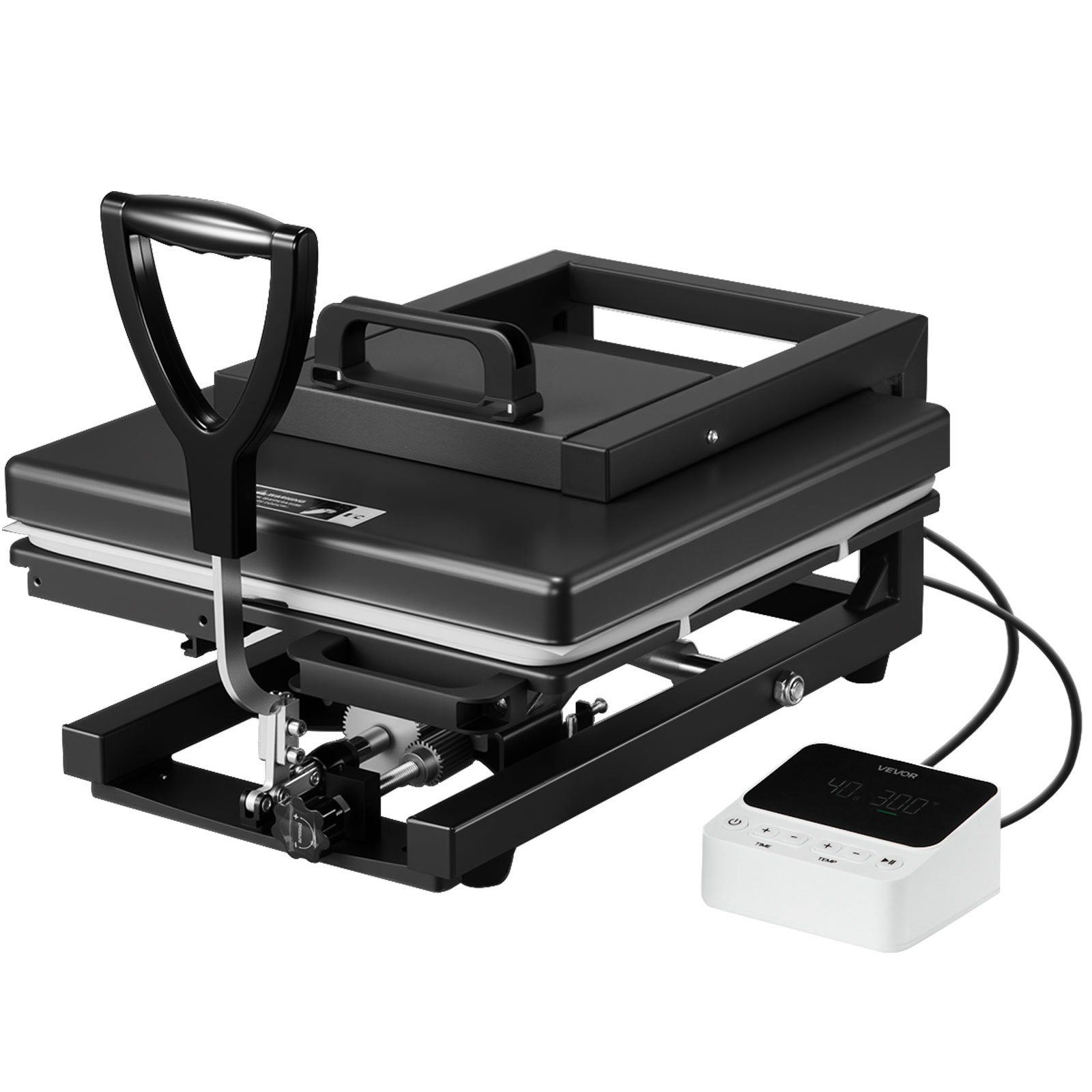 Hybrid Heat Press, 15 X 15 Inch, 8-in-1 Multifunction, Heat Up Fast And Even, All-New Patented Design, Easy To Control, Sublimation Press Machine For T-shirts/Mugs/Tumblers/Caps/Plates, Black