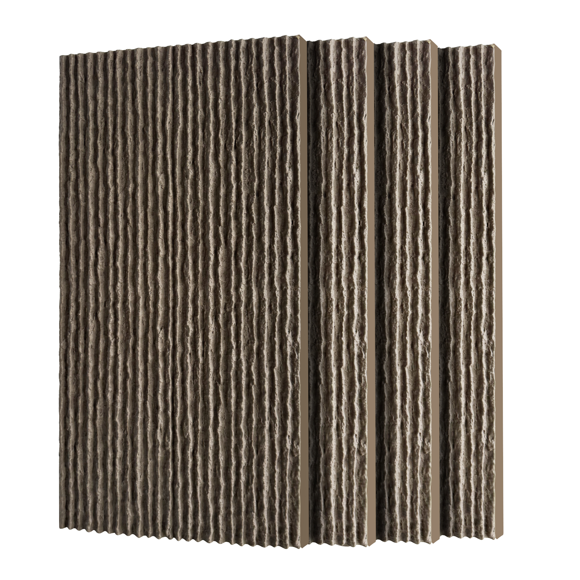 3D Faux Stone Wall Panels, 4 PCS PU Wainscoting Panel For Interior Wall Decor, Flame-resistant & Lightweight & Waterproof,for TV Wall, Office, Living Room, 47.24  X 23.62  Flowing Stone Space Black