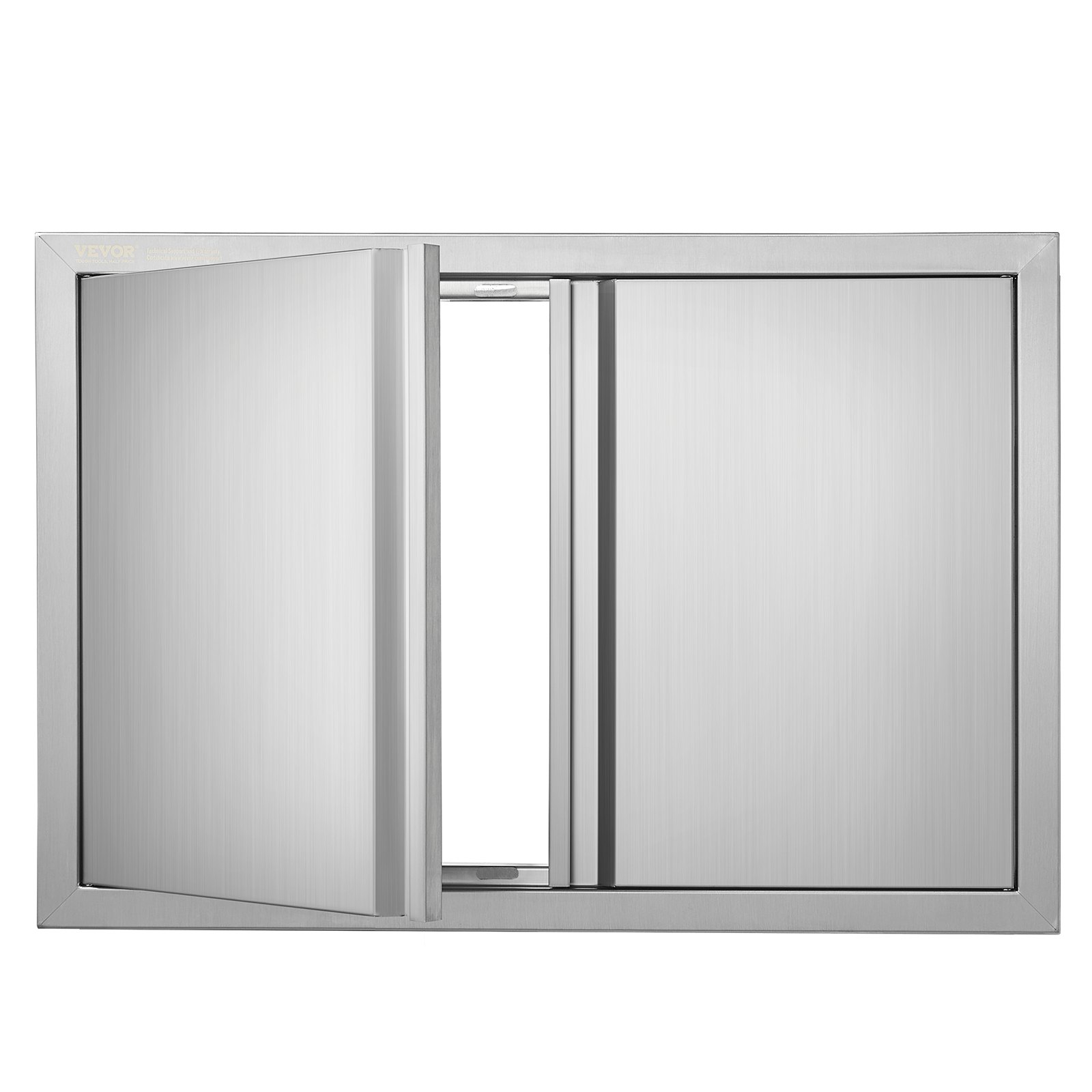Puerta de acceso doble para BBQ, acero inoxidable, 28 x 19 pulgadas, exterior