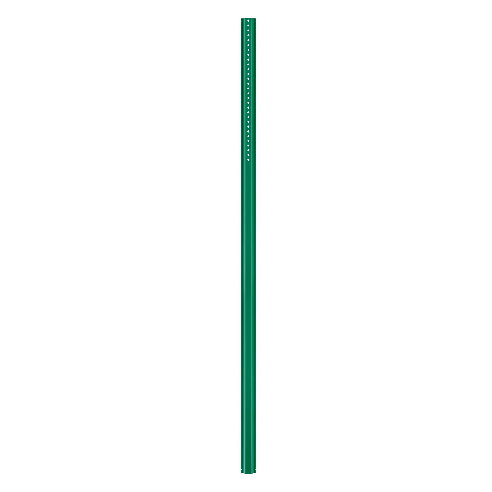 8FT U-Channel Sign Post, 4Pack Green Heavy Duty Steel Fixed Fence Post, Steel Fence U-Channel Sign For Garden, Courtyard, Farm Or Traffic Intersection