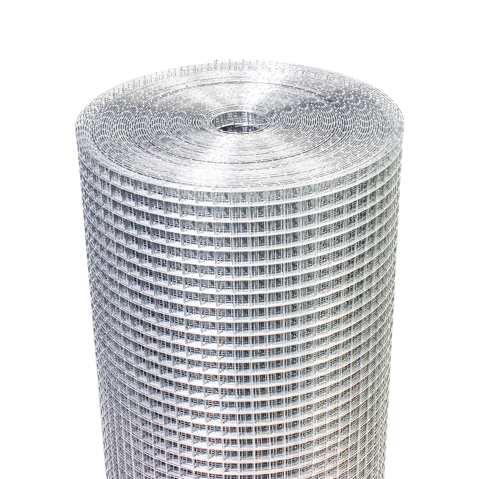 Malla de alambre galvanizada de 1/2 pulgada, calibre 19, para cercas de jardín.