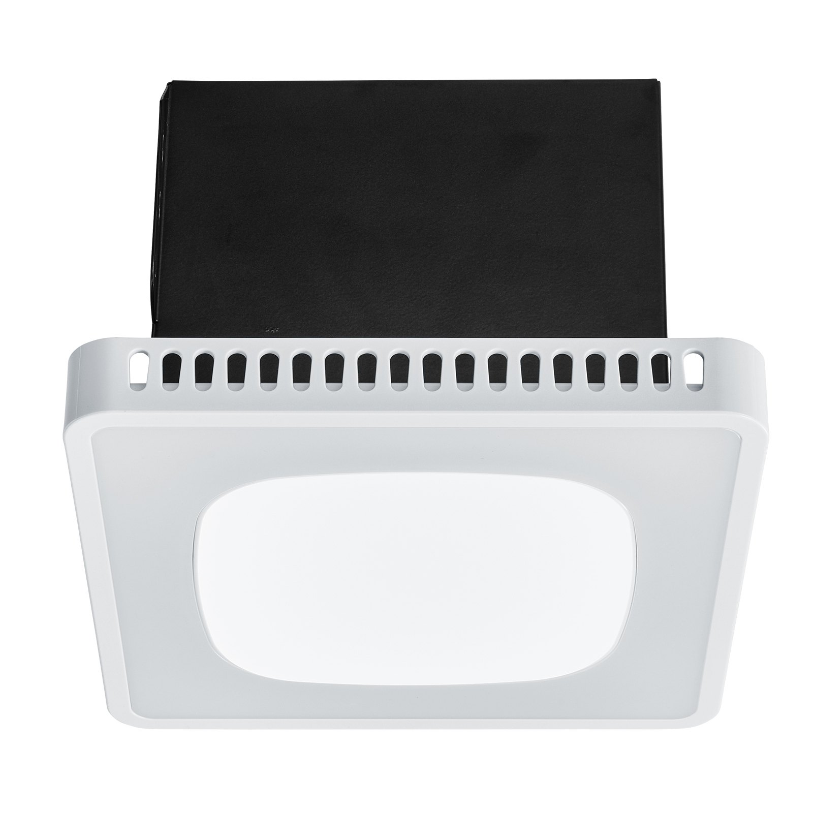 Extractor de aire para baño con luces RGB de 7 colores, motor DC silencioso, 80-130 CFM