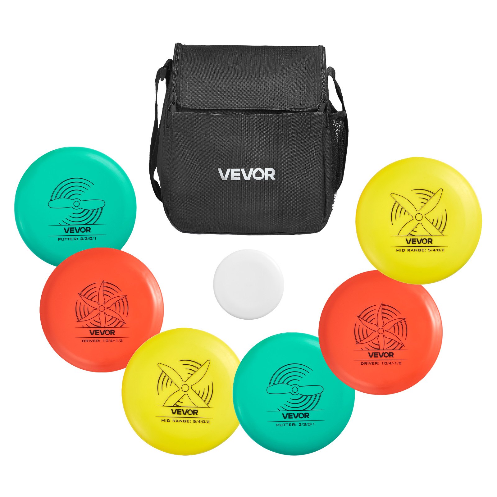 Set de Disc Golf para Principiantes, 6 Discos Voladores con Mochila Portátil