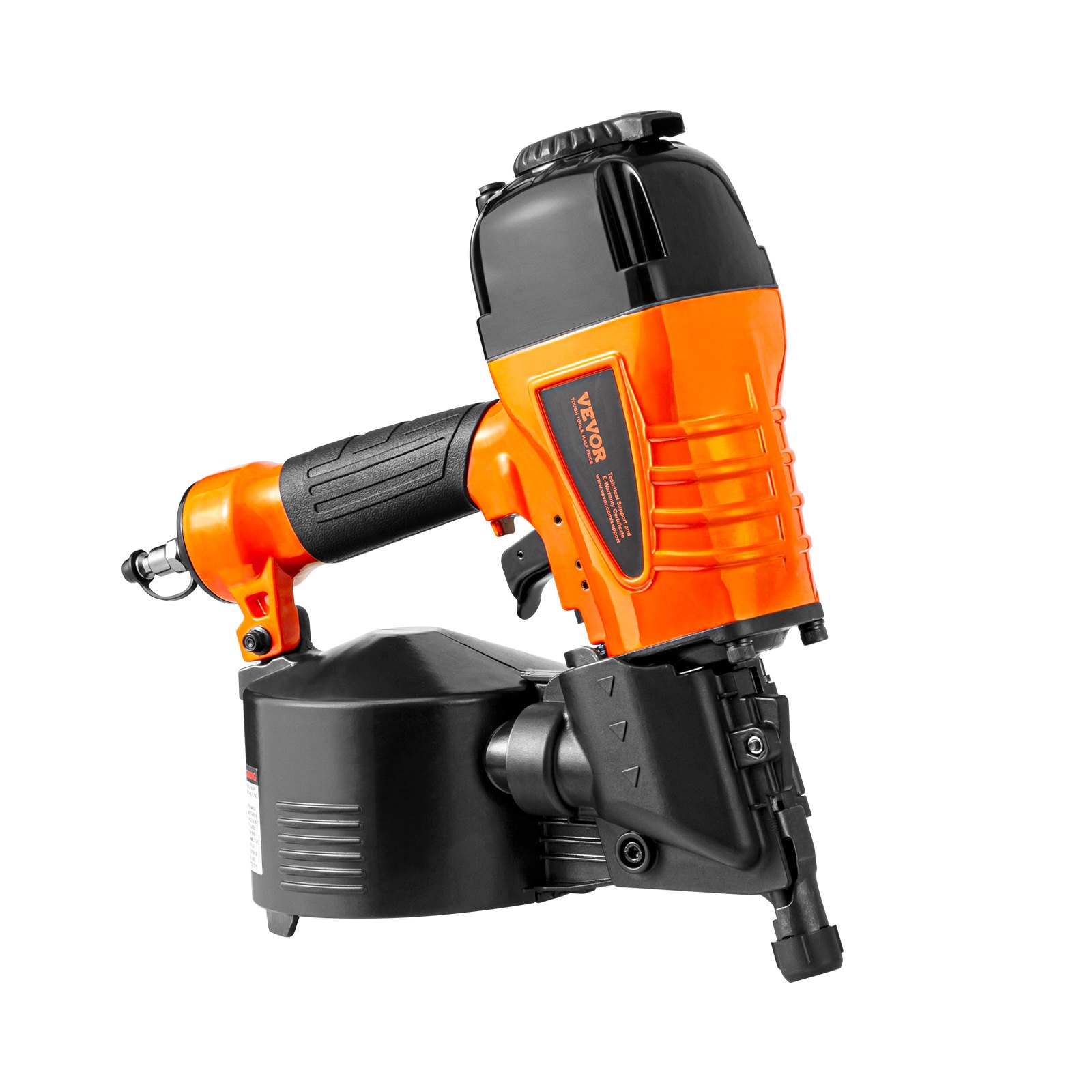 Coil Siding Nailer CN65, 1-1/4" To 2-1/2" 15 Degree Pneumatic Siding Nail Gun With Tool-Less Depth Adjustment, 70-120PSI Air Coil Nailer For Siding, Pallet Sheathing, Wooding, Fencing, Decking