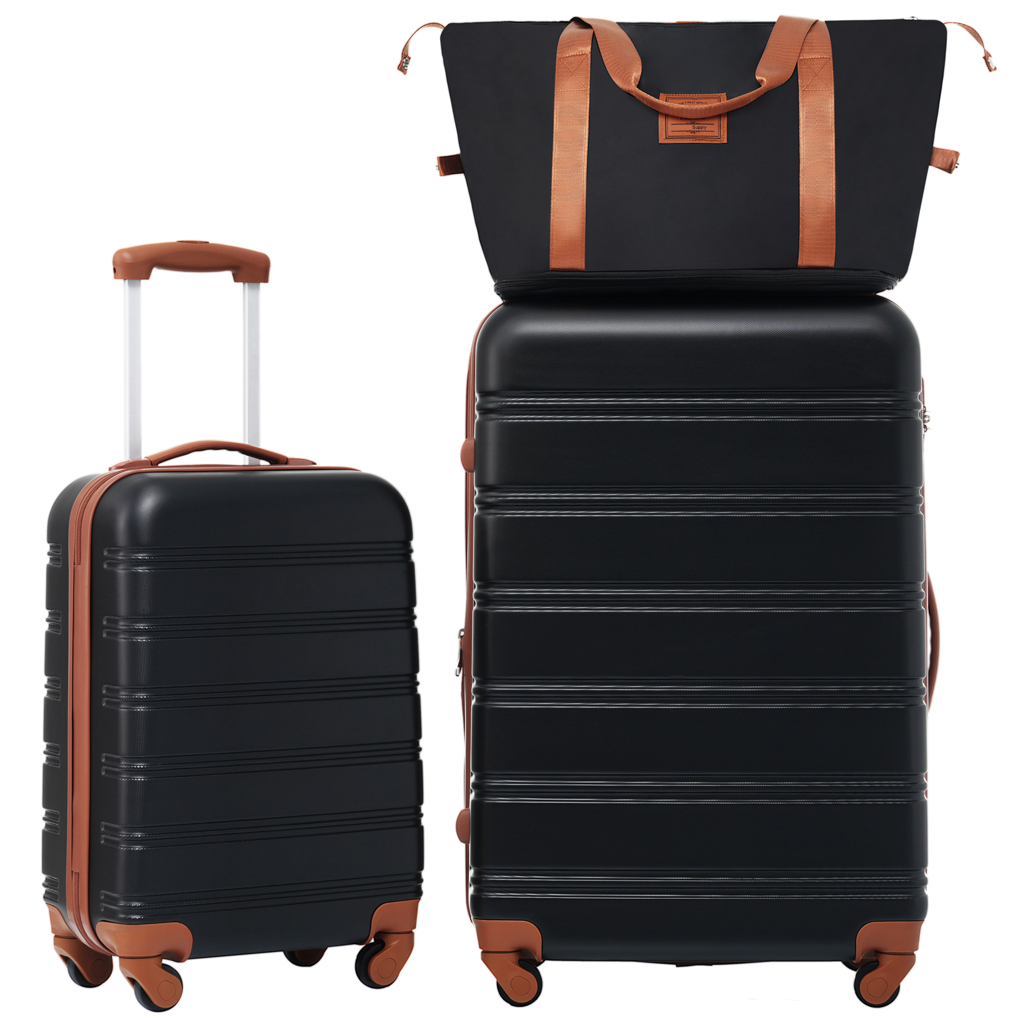 Hardshell Luggage Sets 2Pcs   Bag Spinner Suitcase With TSA Lock Lightweight 20    28