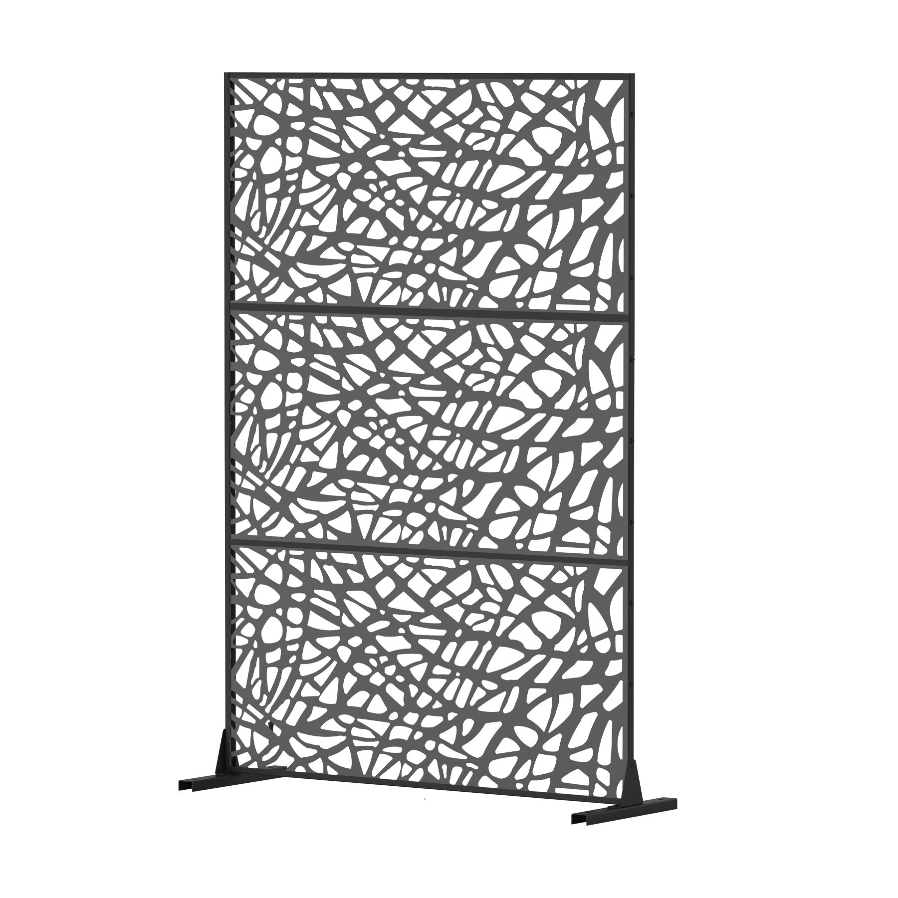 Pantalla de privacidad de metal y plástico, decorativa para exterior e interior, divisor de ambientes.