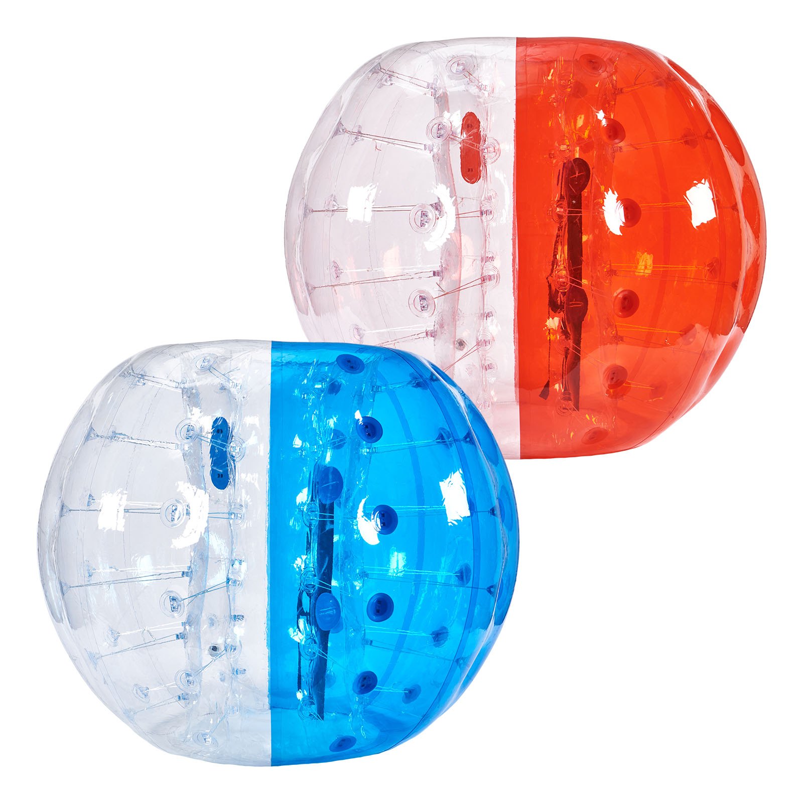 Inflatable Bumper Balls 2-Pack, 5FT/1.5M Body Sumo Zorb Balls For Teen & Adult, 0.8mm Thick PVC Human Hamster Bubble Balls For Outdoor Team Gaming Play, Bumper Bopper Toys For Garden, Yard, Park