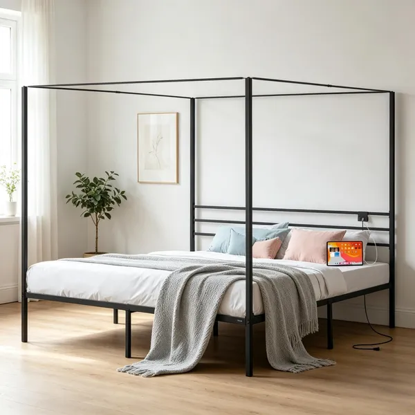 Canopy Bed Frame Only Bed Frame