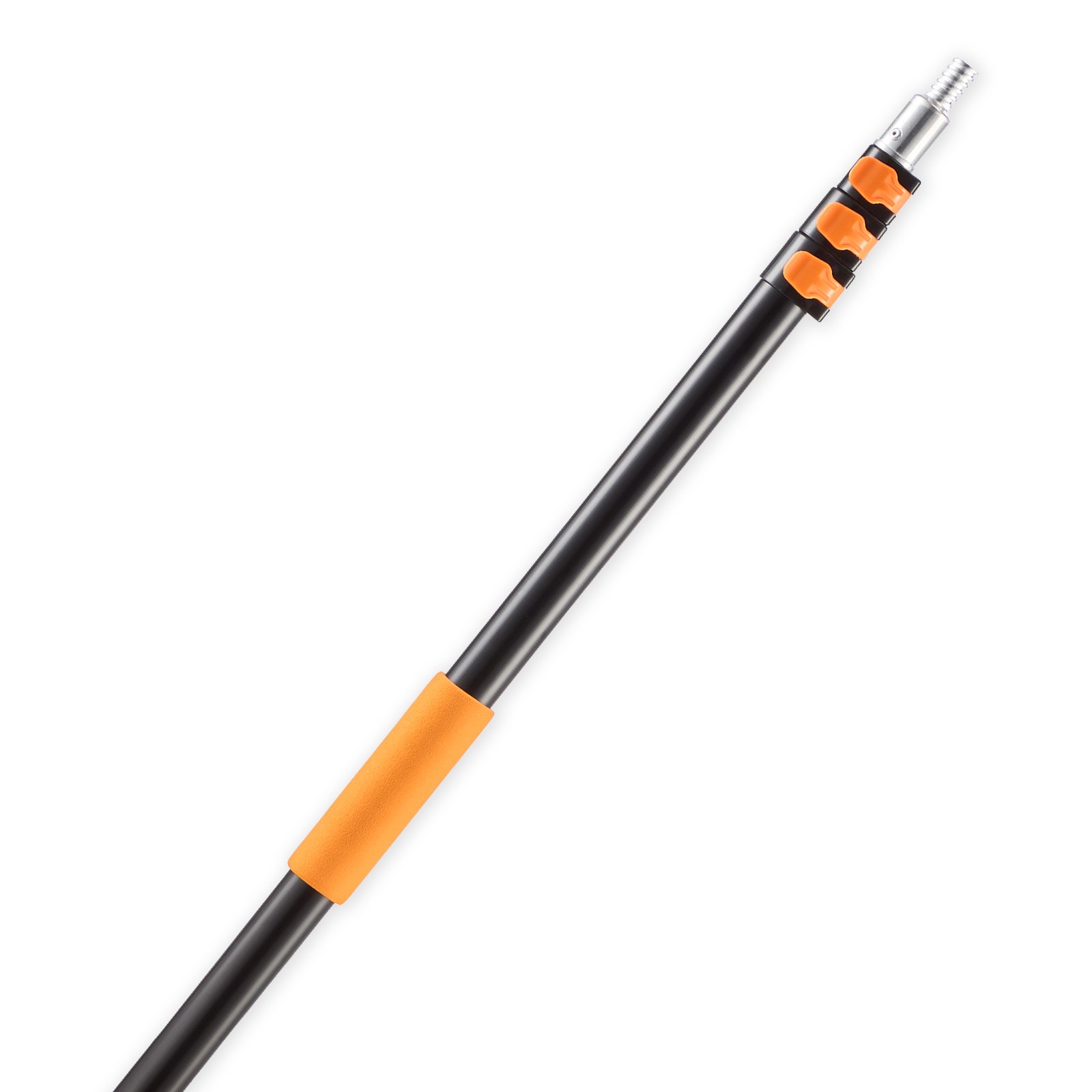 Telescopic Extension Pole, 3.8-12 FT Multi-Purpose Extendable Pole, Sturdy Aluminum Alloy Paint Pole Extension With Flip-Lock Design, High Reach Roller Stick For Painting, Dusting And Cleaning