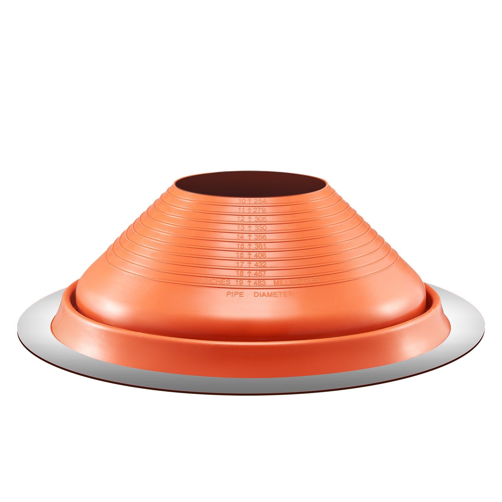 Bota de sellado de silicona para tubería de techo de 10 a 19 pulgadas, alta temperatura