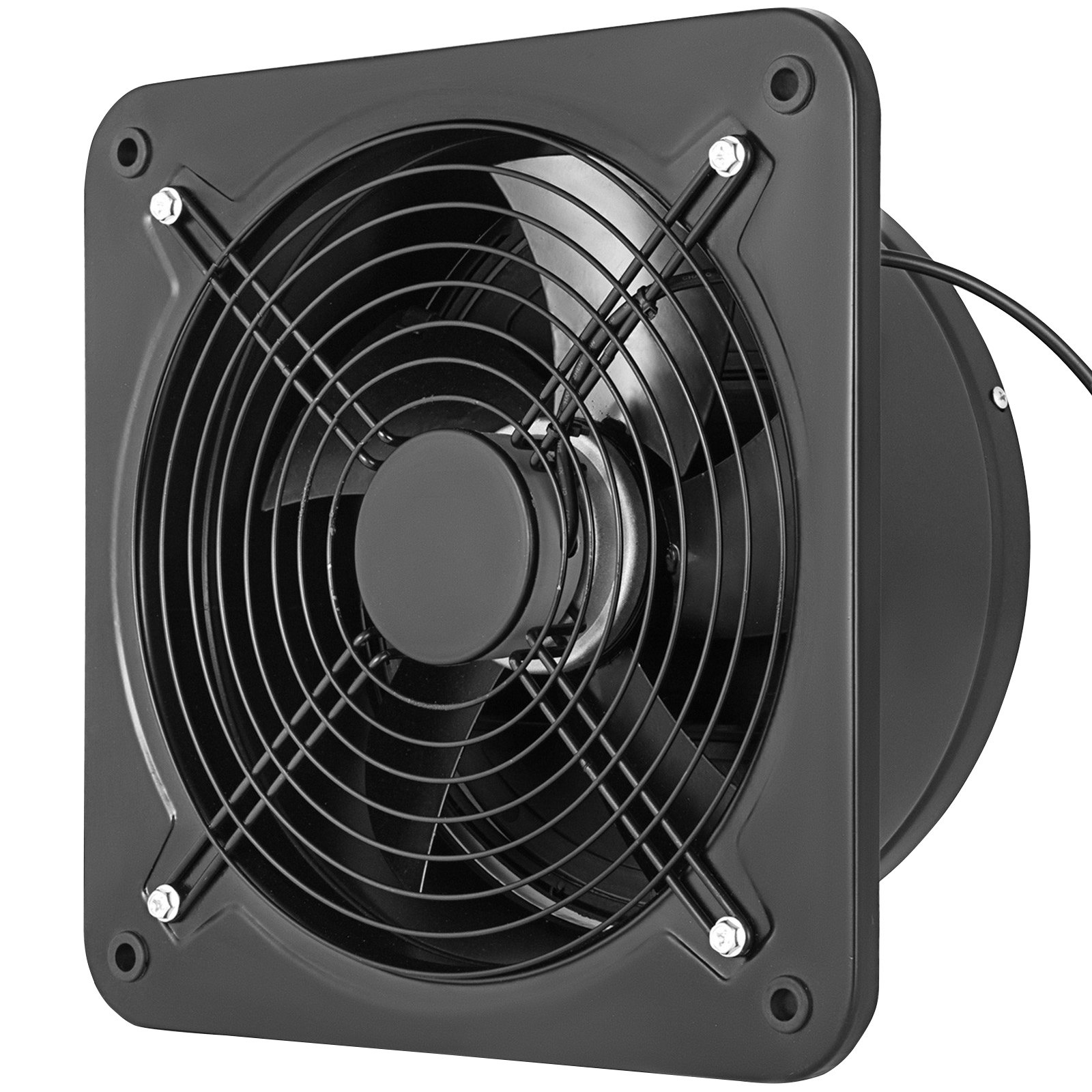 Ventilador extractor industrial de 12 pulgadas (300 mm), axial, de metal.