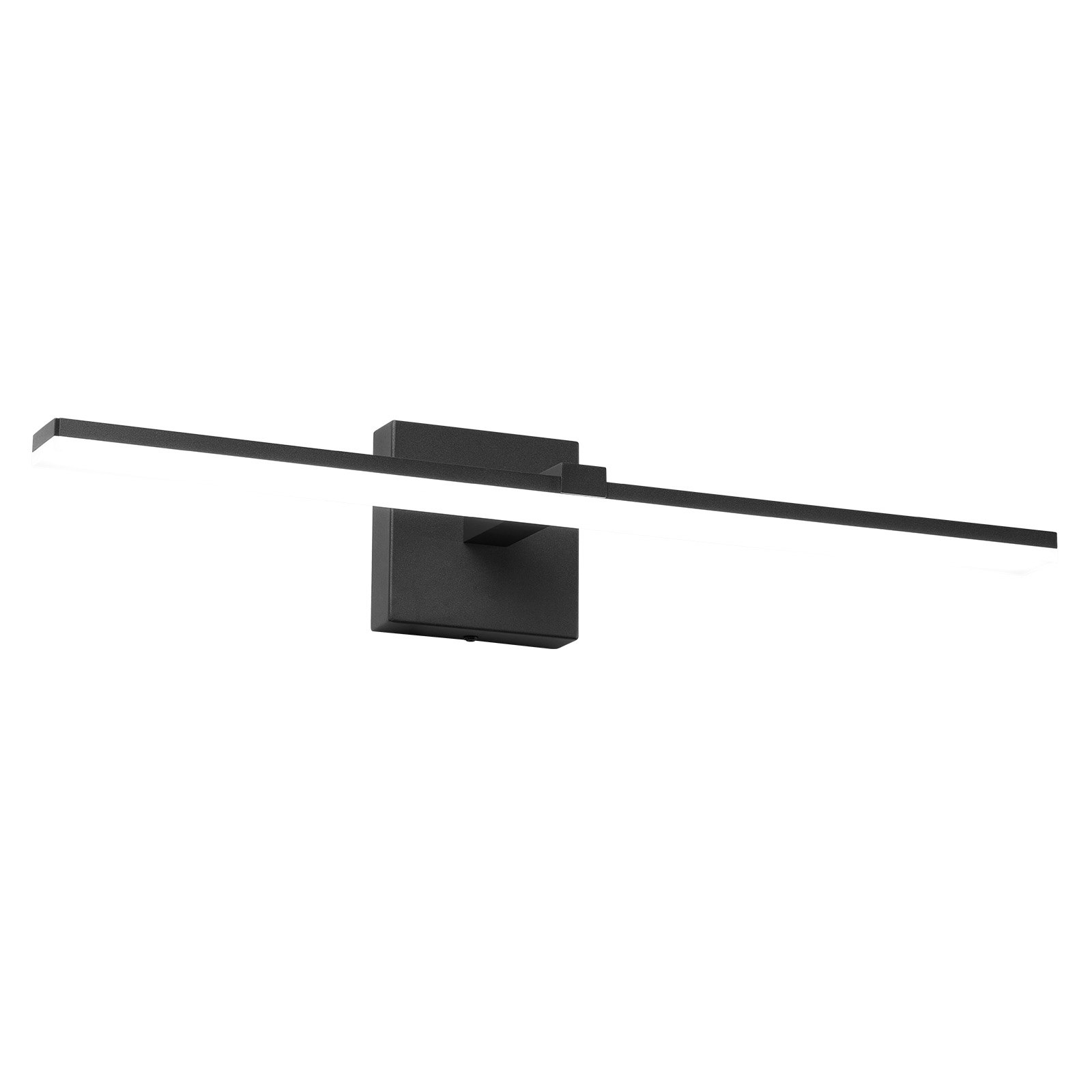 Bathroom Vanity Light Bar, 24.02-Inch, LED Modern Light Fixture Over Mirror, With 360° Rotatable, IP44 Waterproof, 18W, 6000K, Wall Lighting For Bathroom, Living Room, Bedroom, Hallway, Black